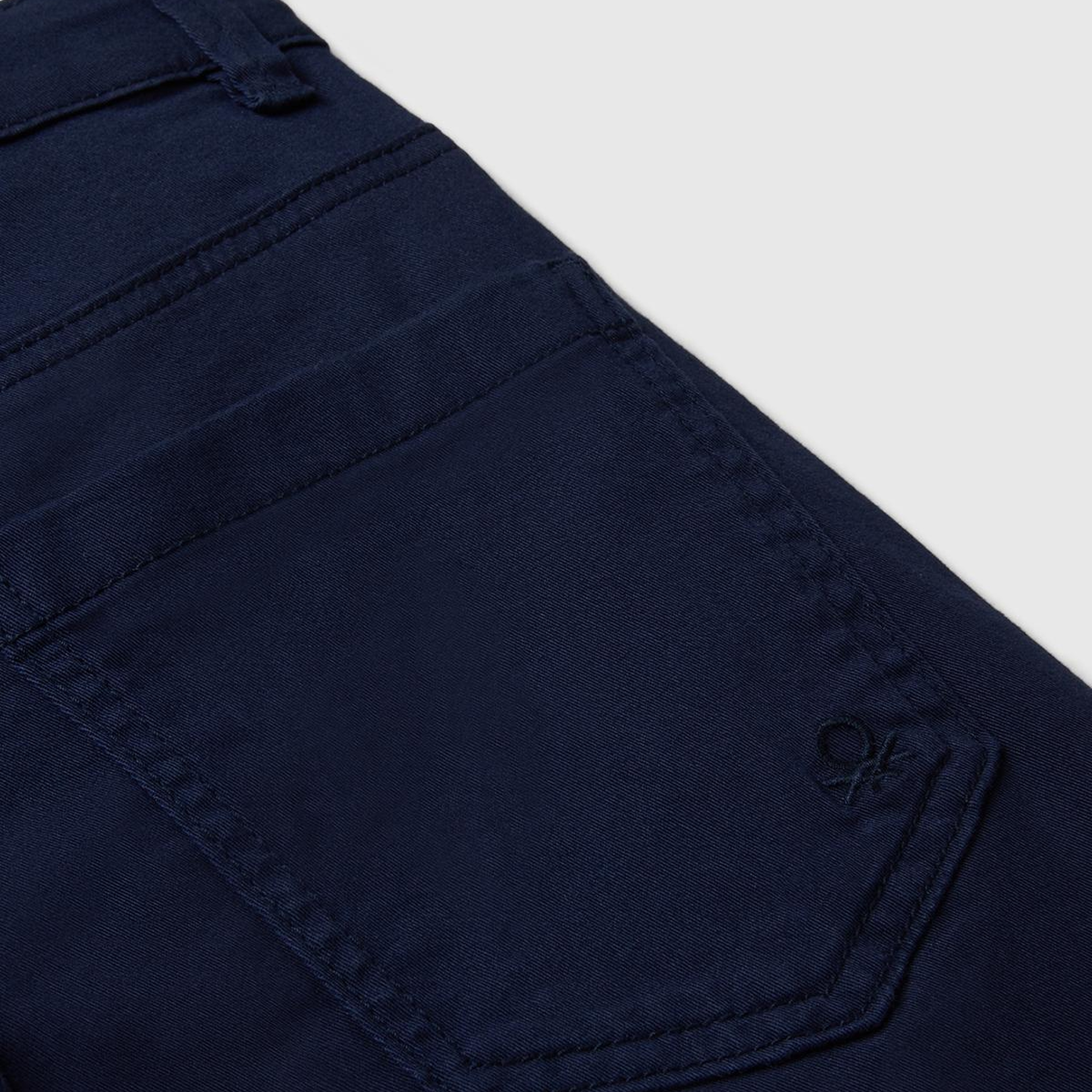 Erkek Çocuk Lacivert Düğmeli Fermuarlı Slim Fit Pantolon