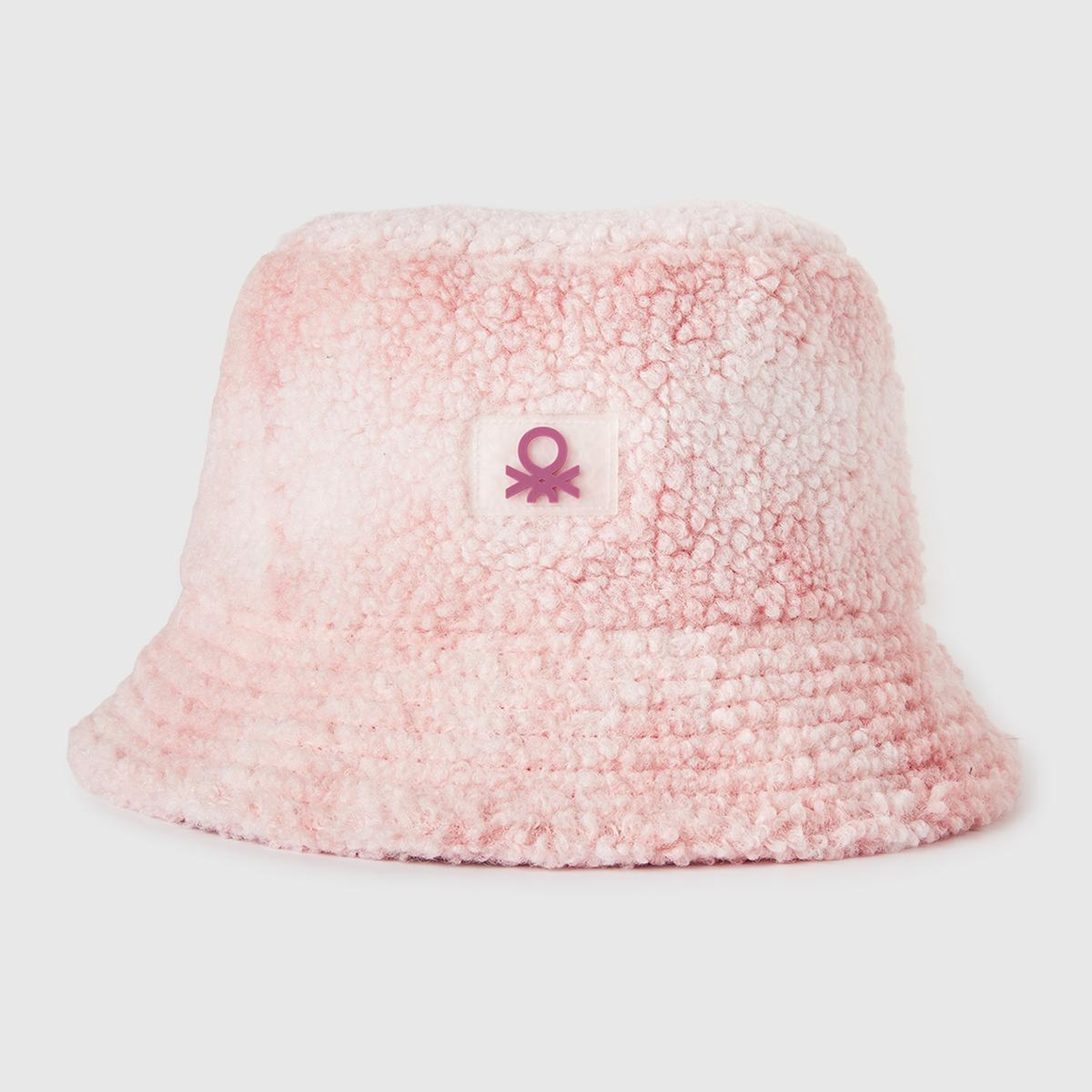 Erkek Çocuk Pembe Logo Detaylı Teddy Bucket Şapka