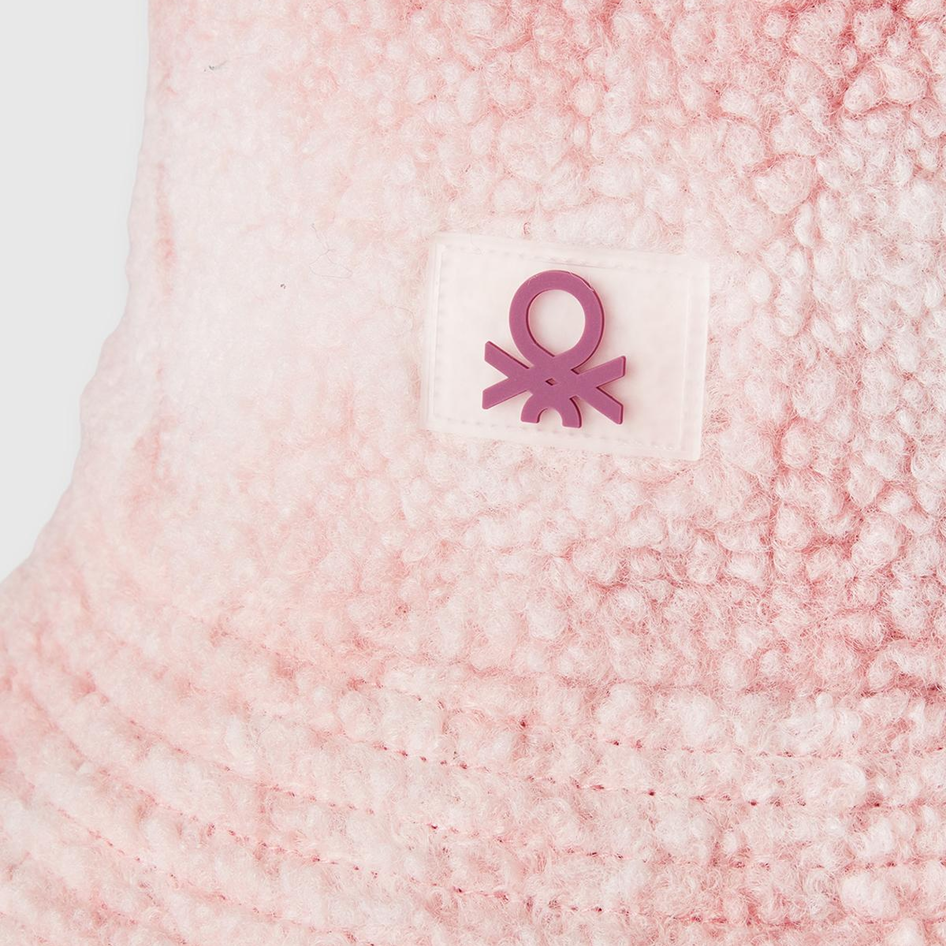 Erkek Çocuk Pembe Logo Detaylı Teddy Bucket Şapka