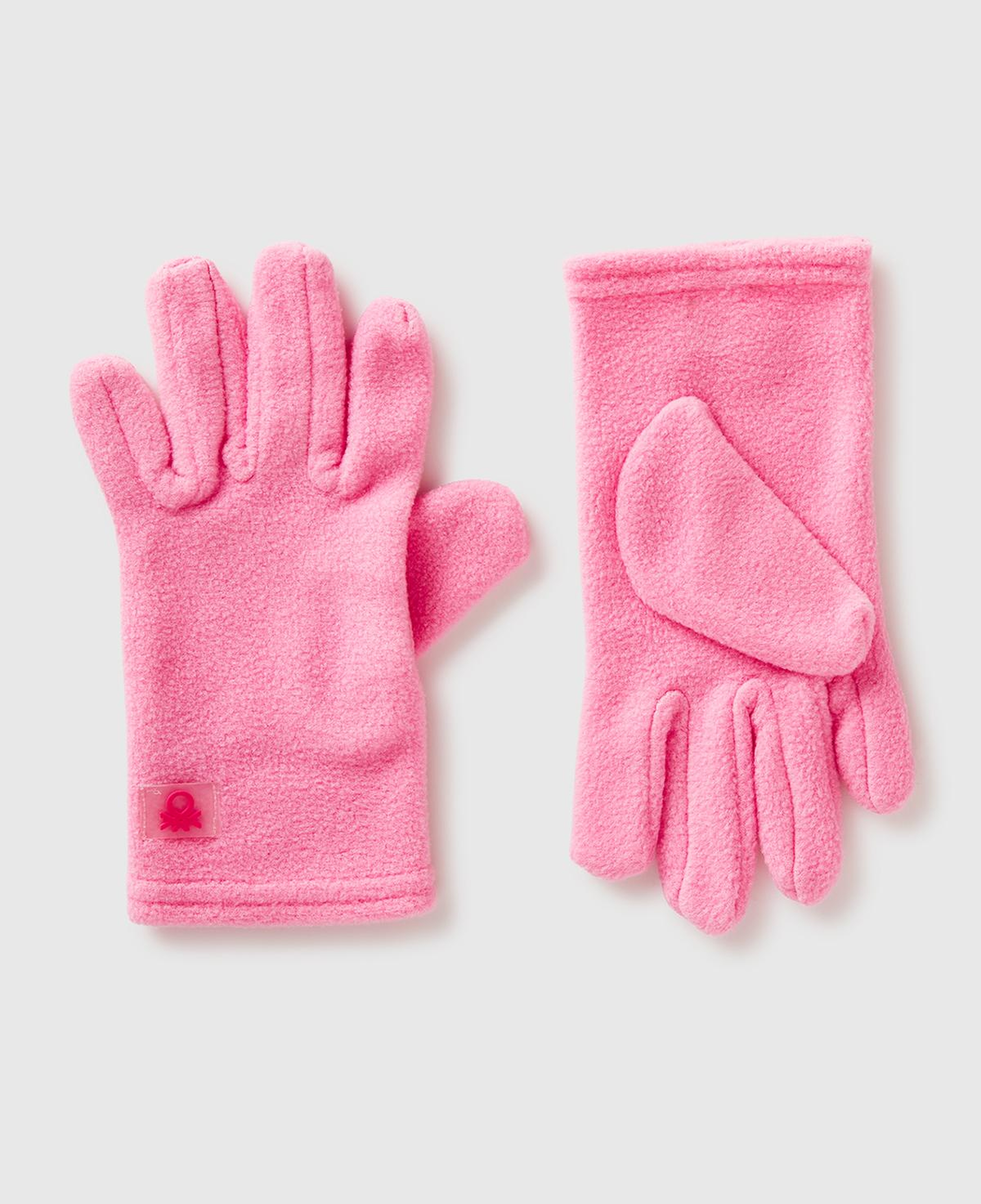 Erkek Çocuk Pembe Logo Detaylı  Eldiven