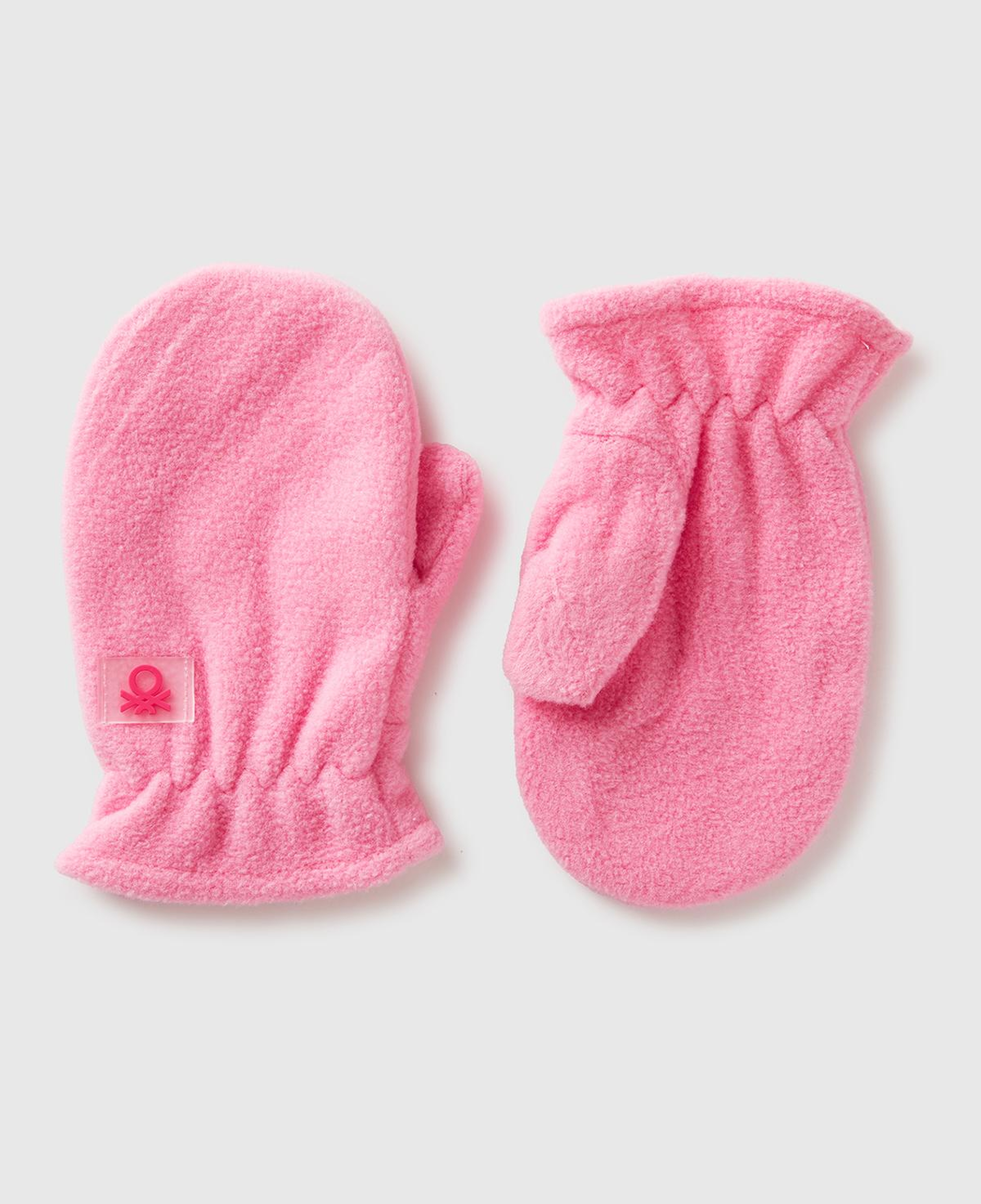 Erkek Çocuk Pembe Logo Detaylı İpli  Eldiven