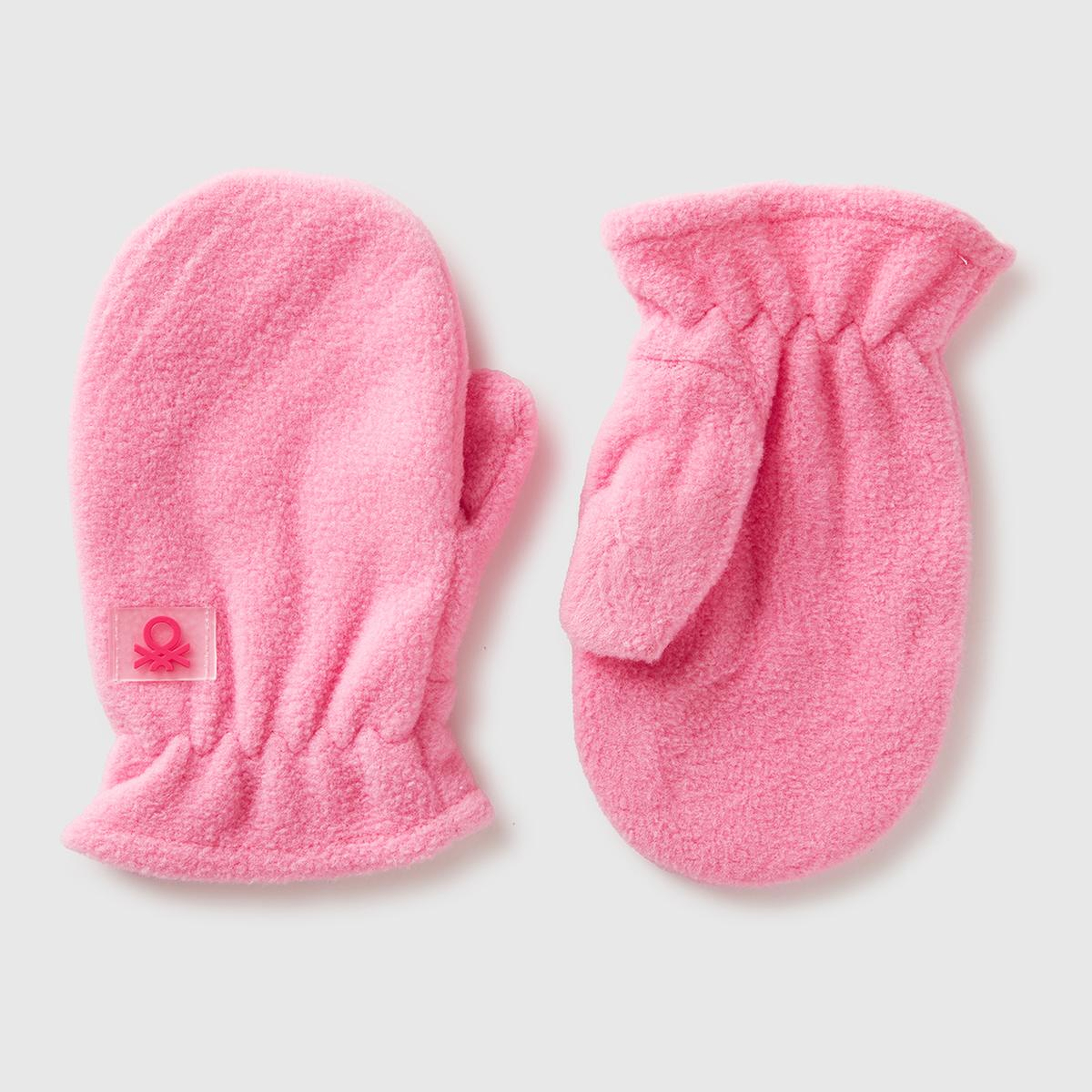Erkek Çocuk Pembe Logo Detaylı İpli  Eldiven