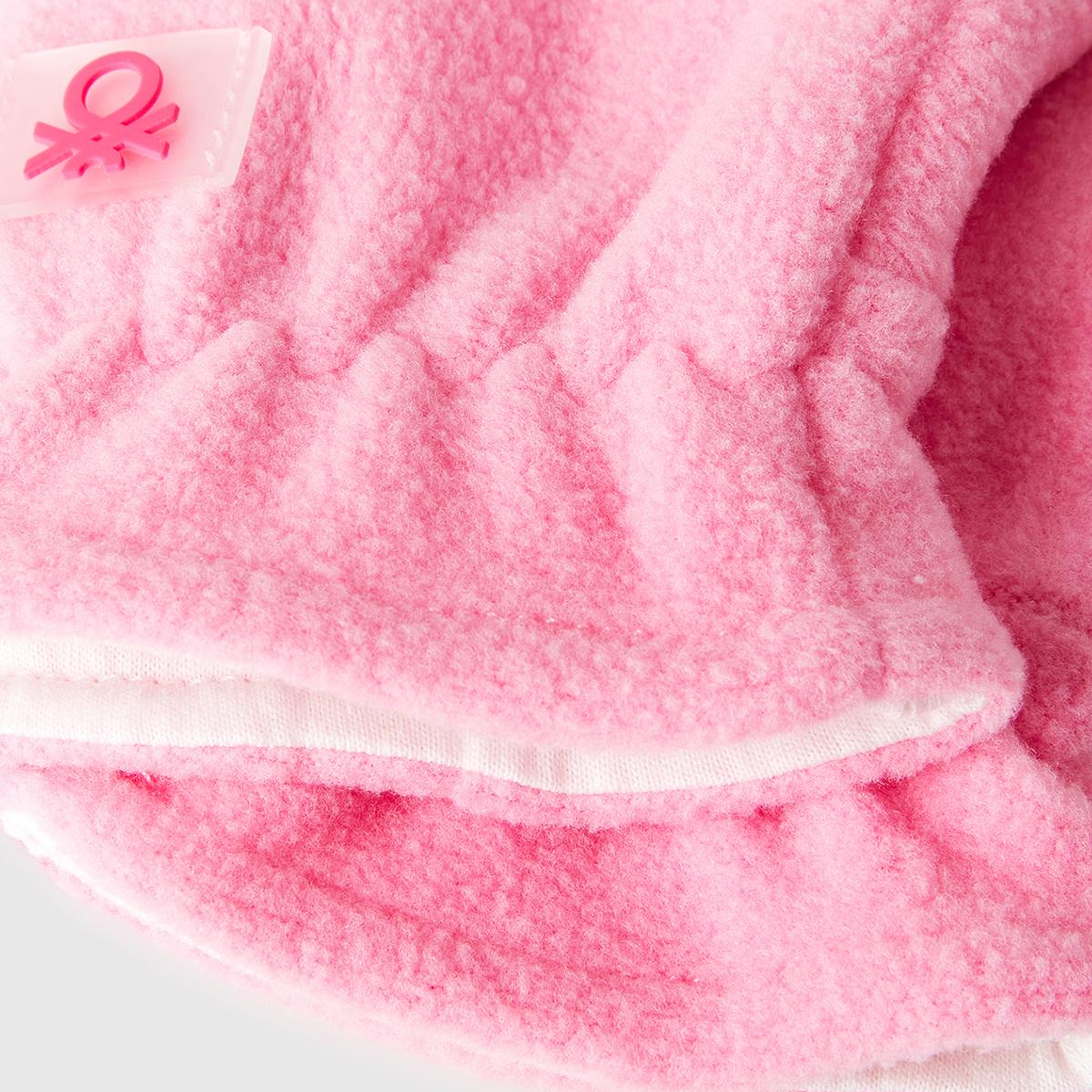 Erkek Çocuk Pembe Logo Detaylı İpli  Eldiven