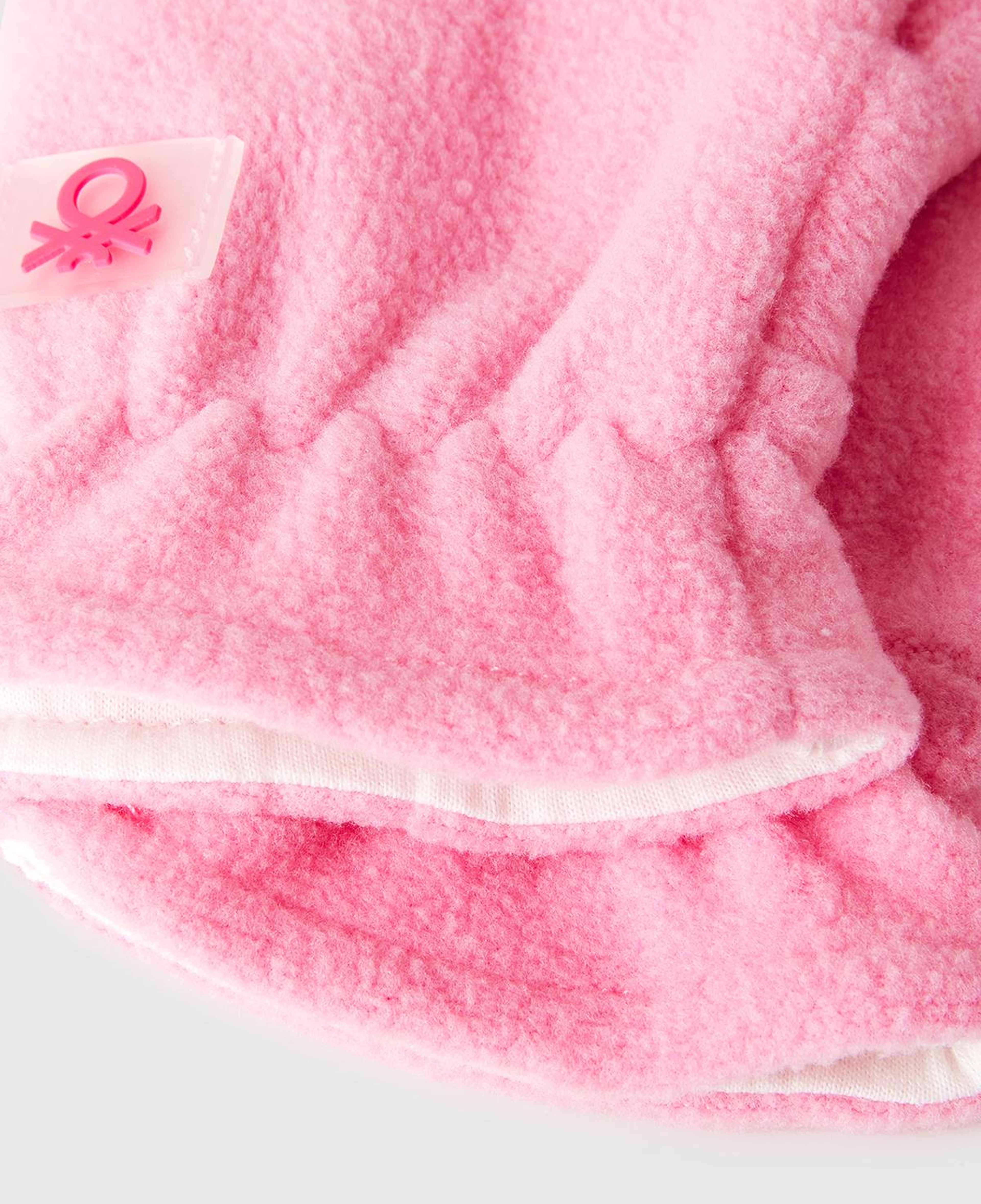 Erkek Çocuk Pembe Logo Detaylı İpli Eldiven
