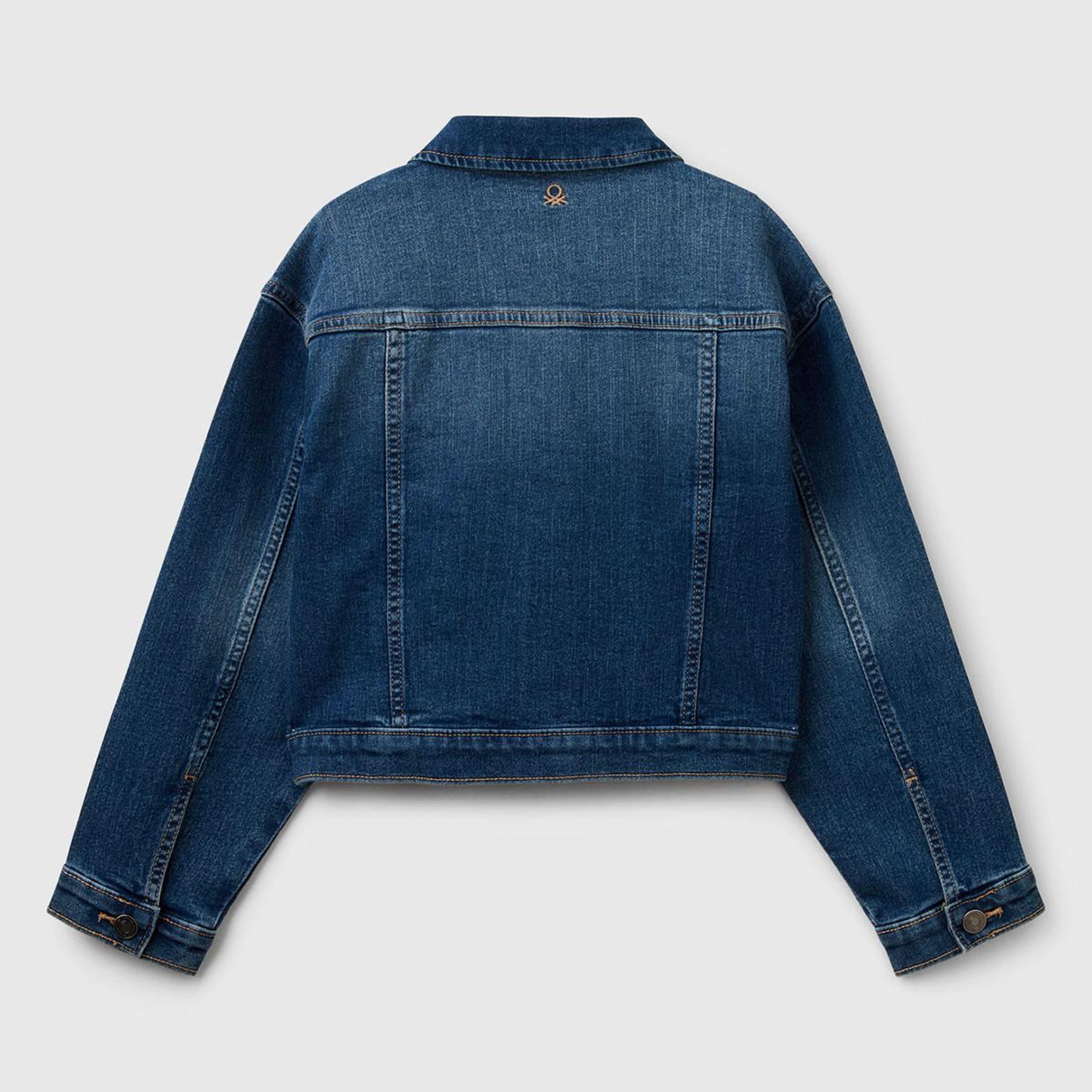 Kız Çocuk Koyu Denim Denim Ceket