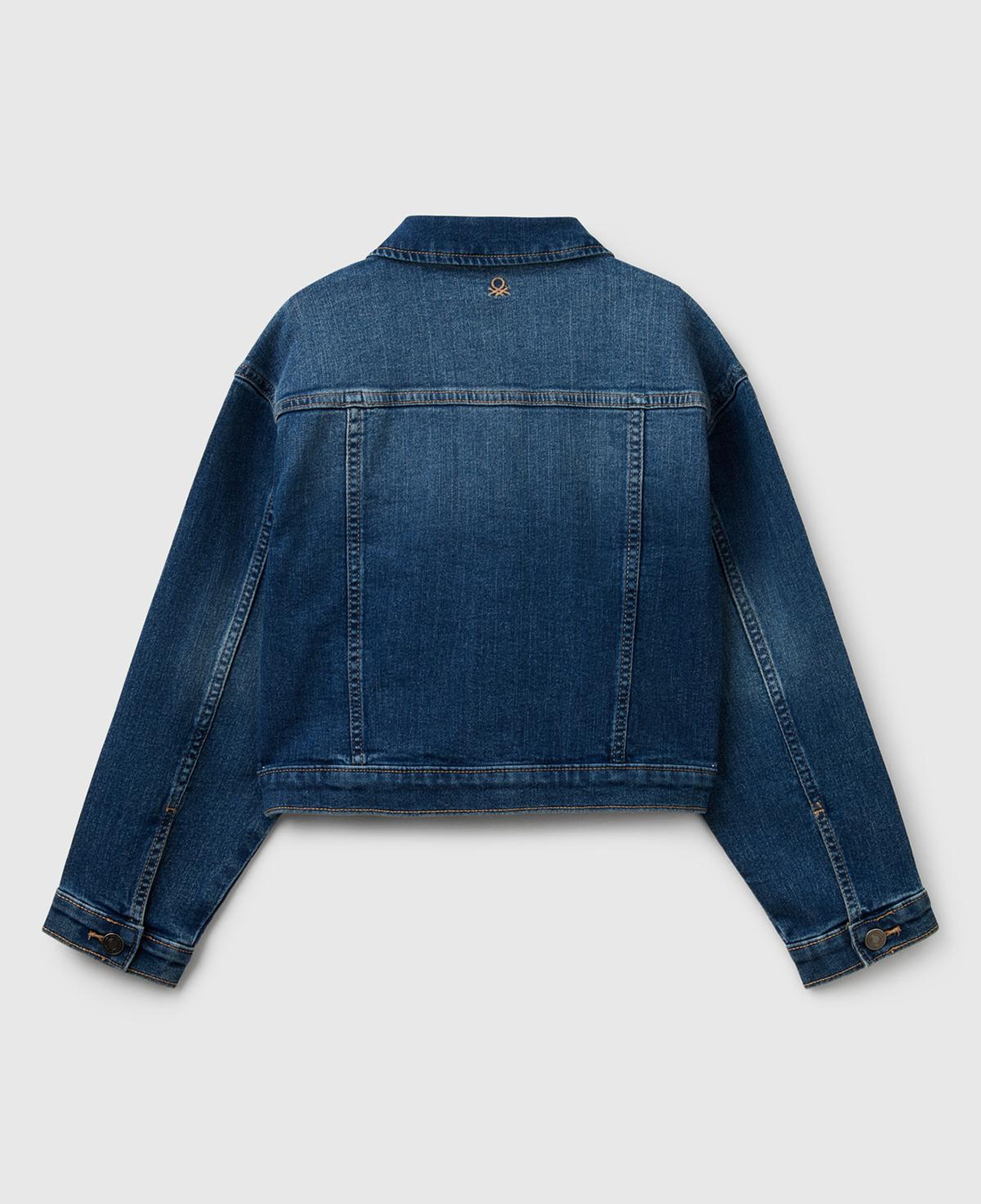 Kız Çocuk Koyu Denim Denim Ceket