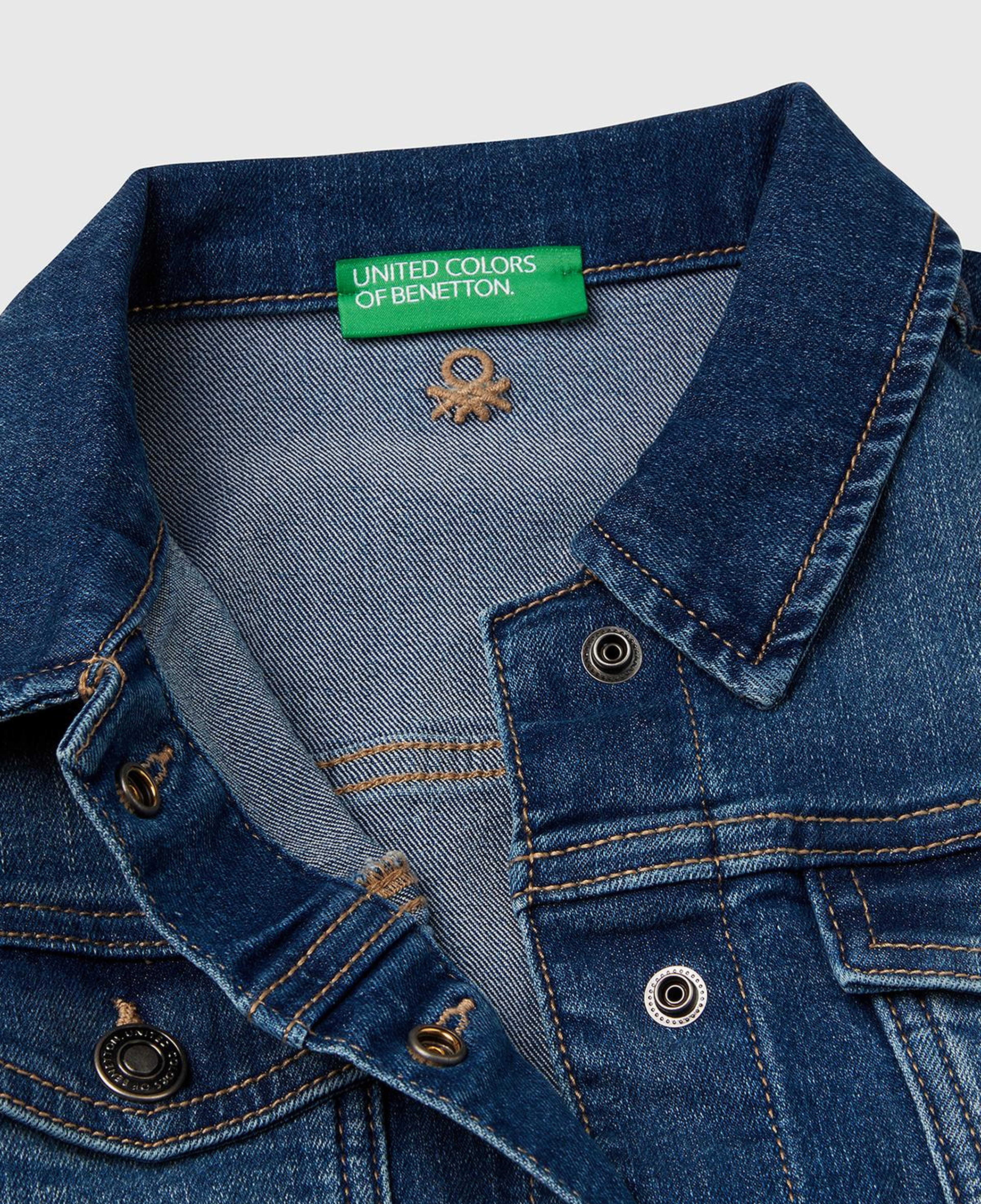 Kız Çocuk Koyu Denim Denim Ceket