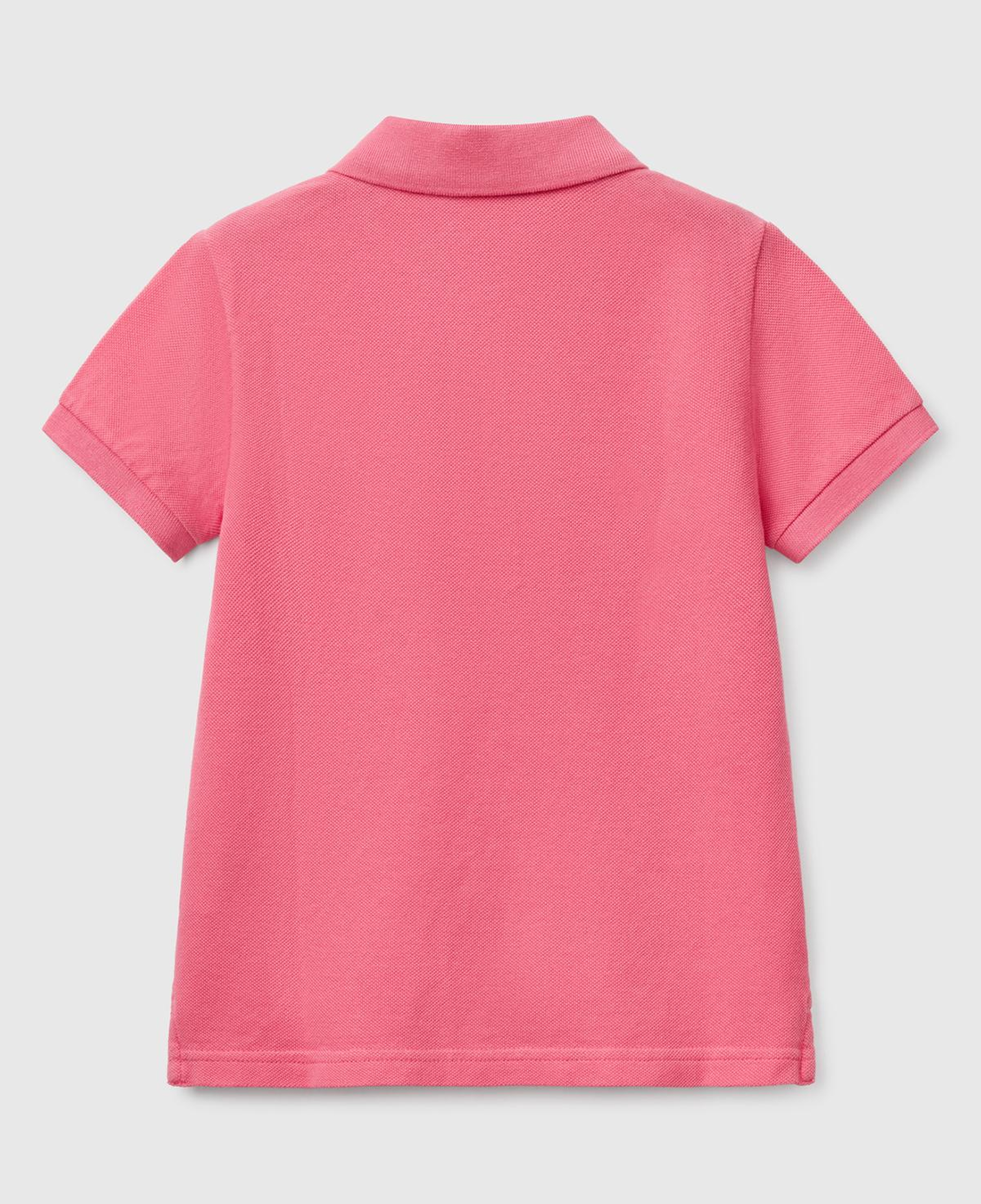 Erkek Çocuk Fuşya Logolu Pike Polo T-Shirt
