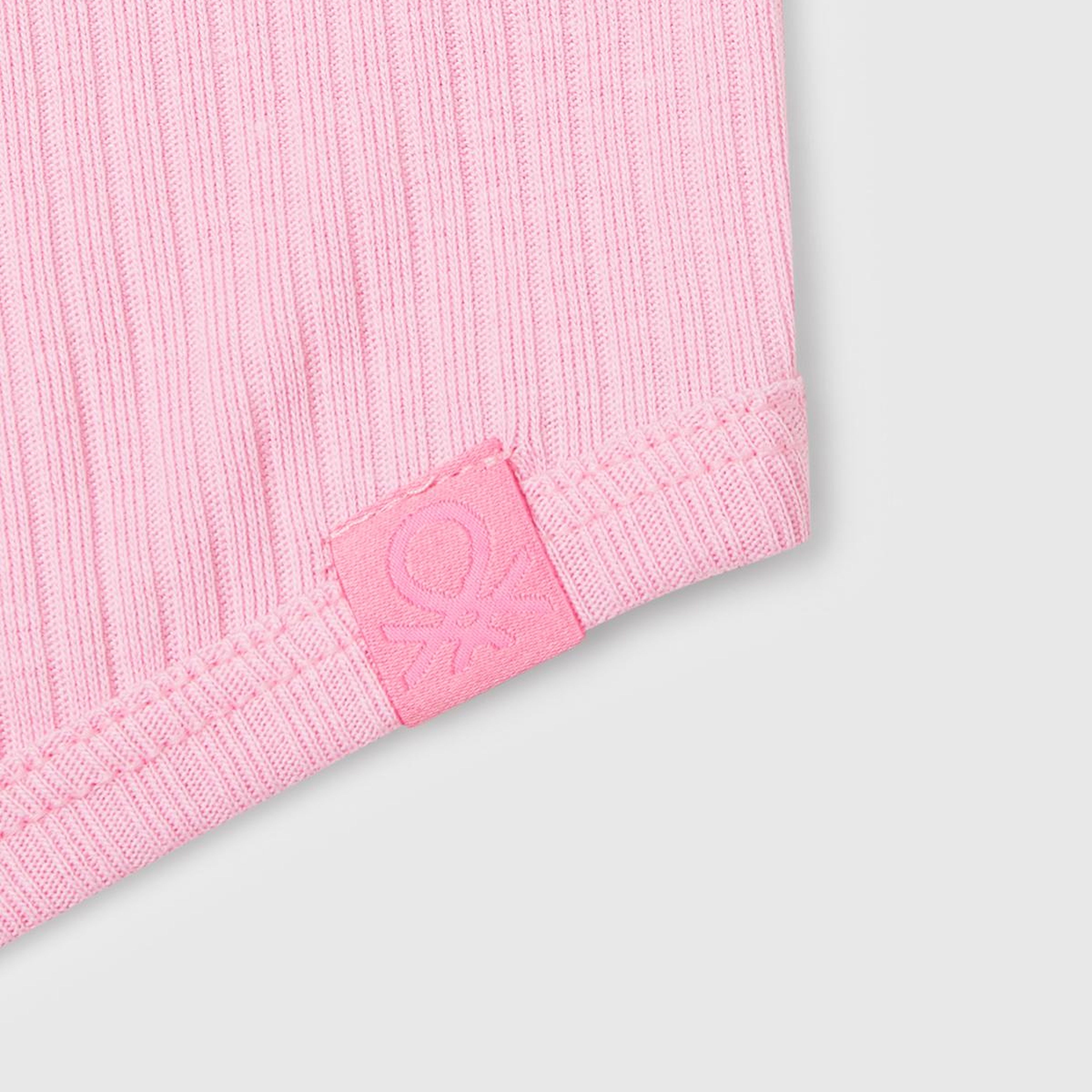Kız Çocuk Pembe Fitilli Crop Atlet