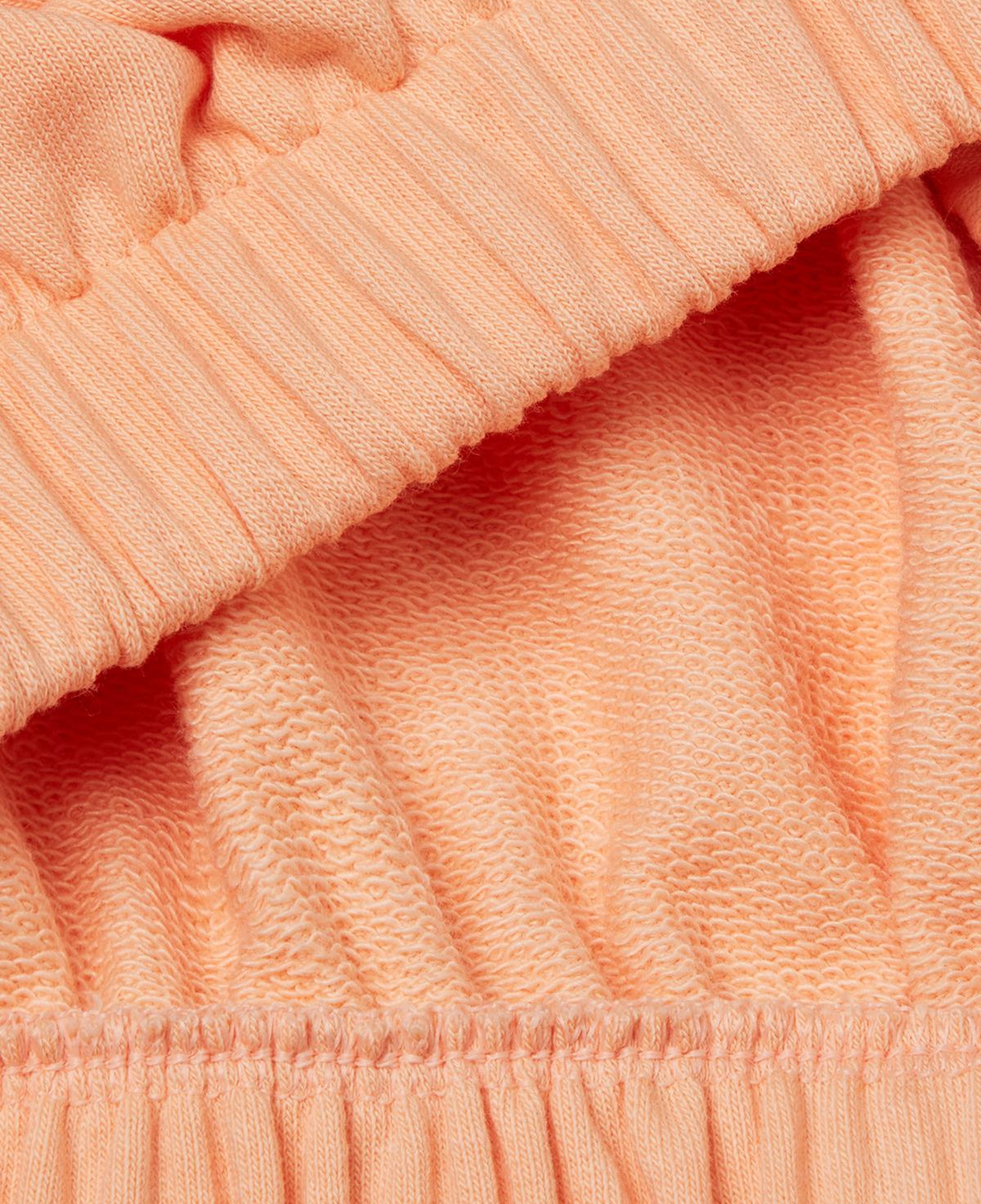 Kız Çocuk Yavruağzı Önü Aplikeli Nakış Detaylı Kolsuz Kapüşonlu Sweatshirt