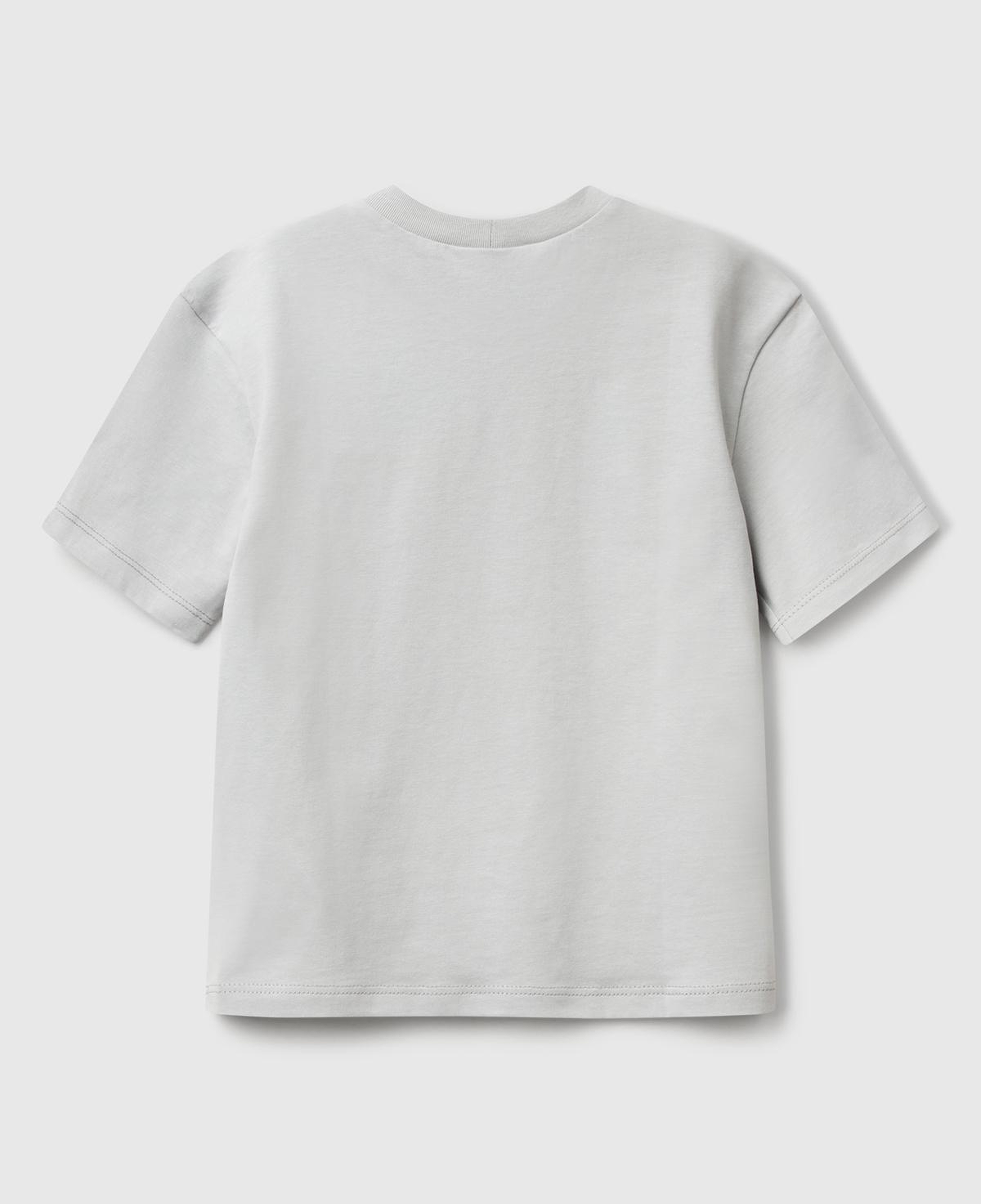 Erkek Çocuk Gri Melanj Marvel Kahraman Baskılı Logo Etiketli T-Shirt