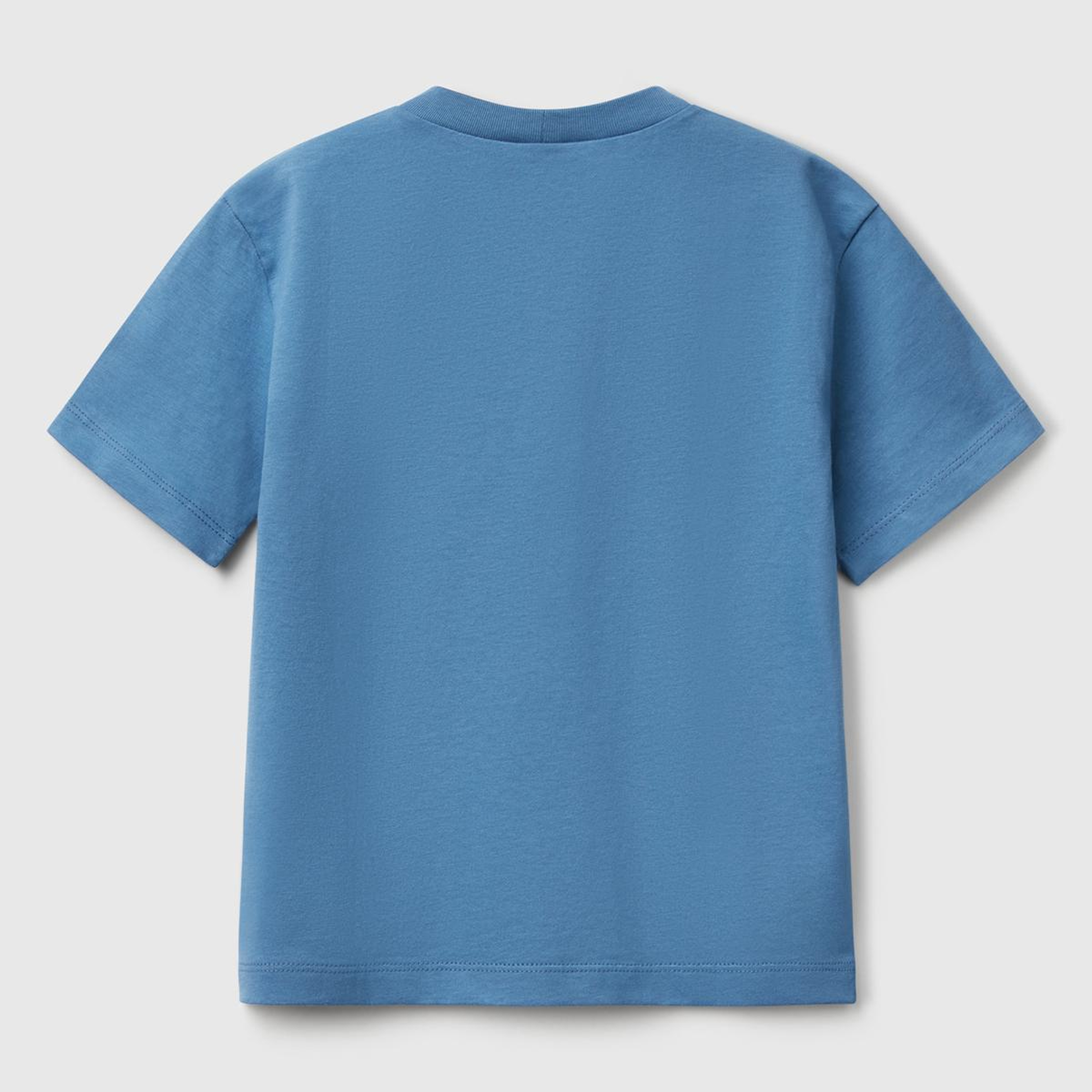 Erkek Çocuk Havacı Mavi Marvel Kahraman Baskılı Logo Etiketli T-Shirt