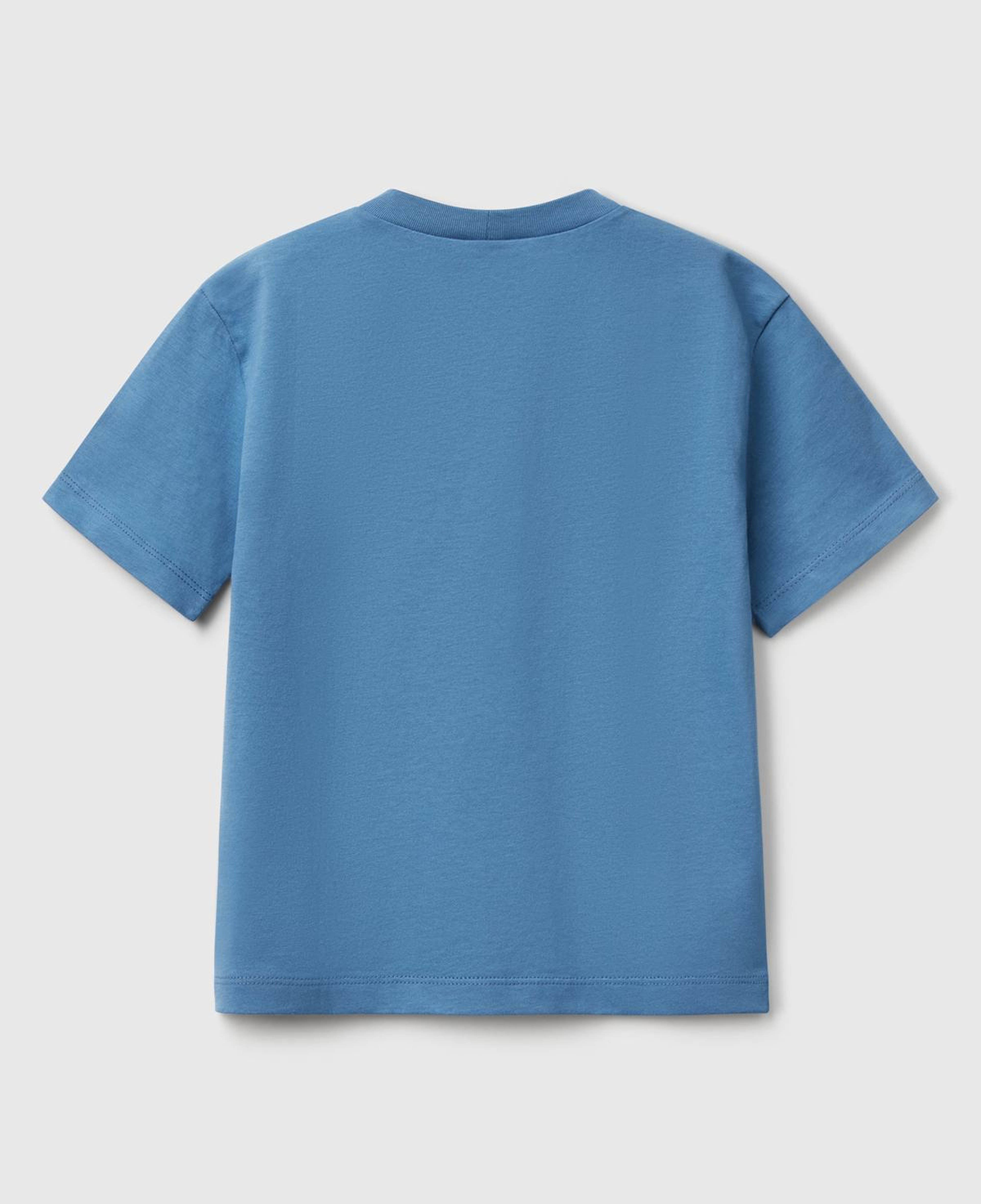 Erkek Çocuk Havacı Mavi Marvel Kahraman Baskılı Logo Etiketli T-Shirt