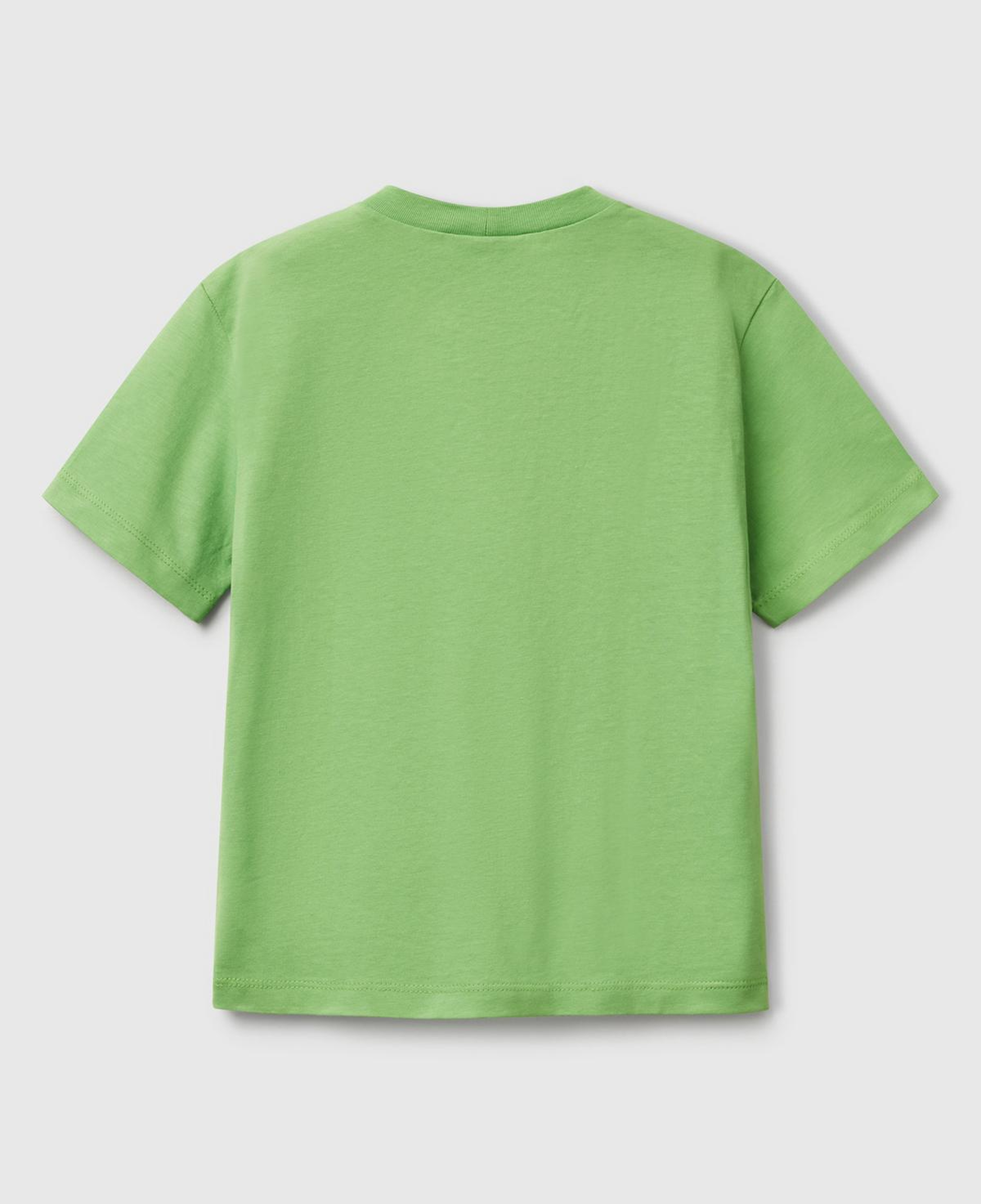 Erkek Çocuk Fıstık Yeşili Marvel Kahraman Baskılı Logo Etiketli T-Shirt