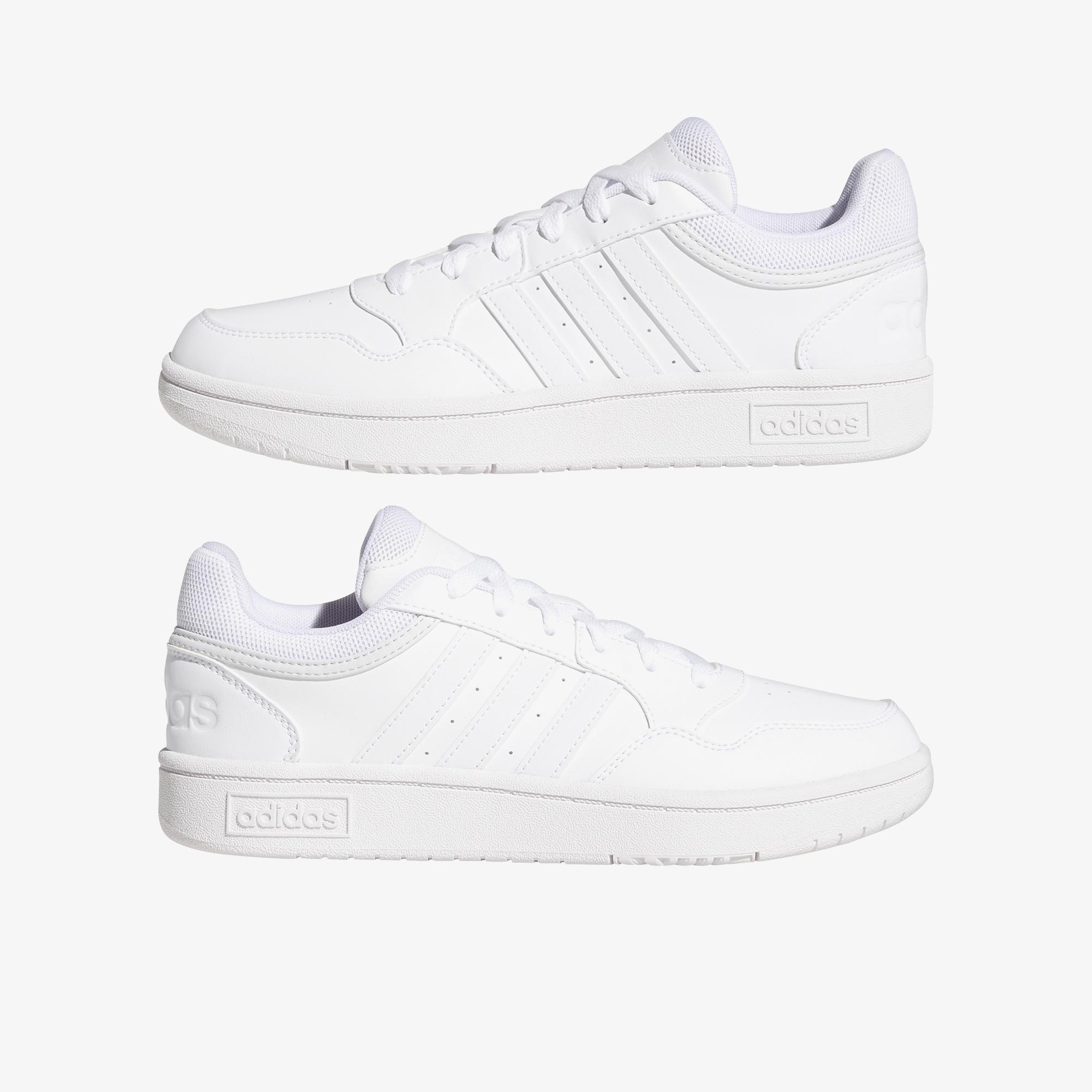 adidas Hoops 3.0 Mid Lifestyle Crew Unisex Beyaz Sneaker