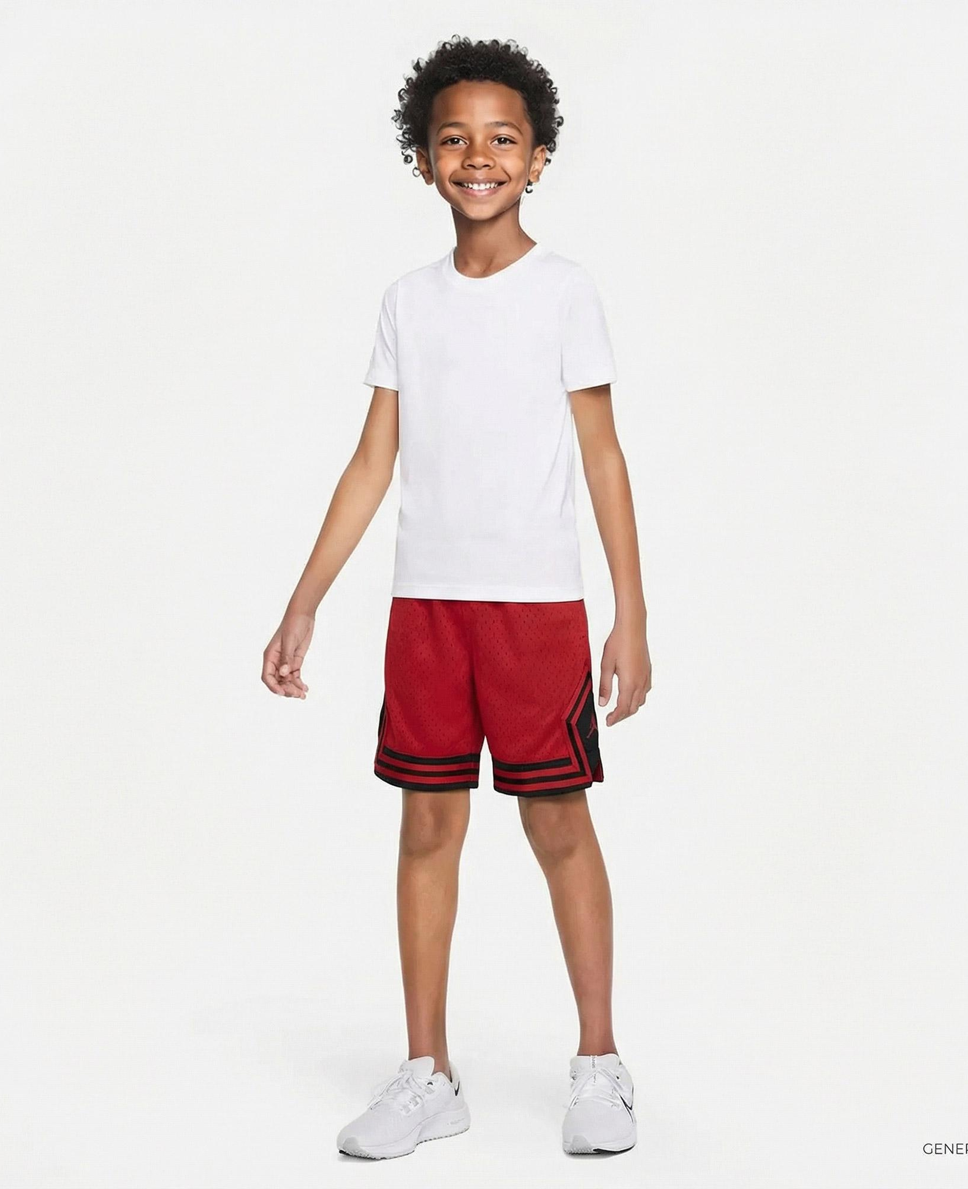 Jordan Dri-Fit Diamond Çocuk Kırmızı Şort