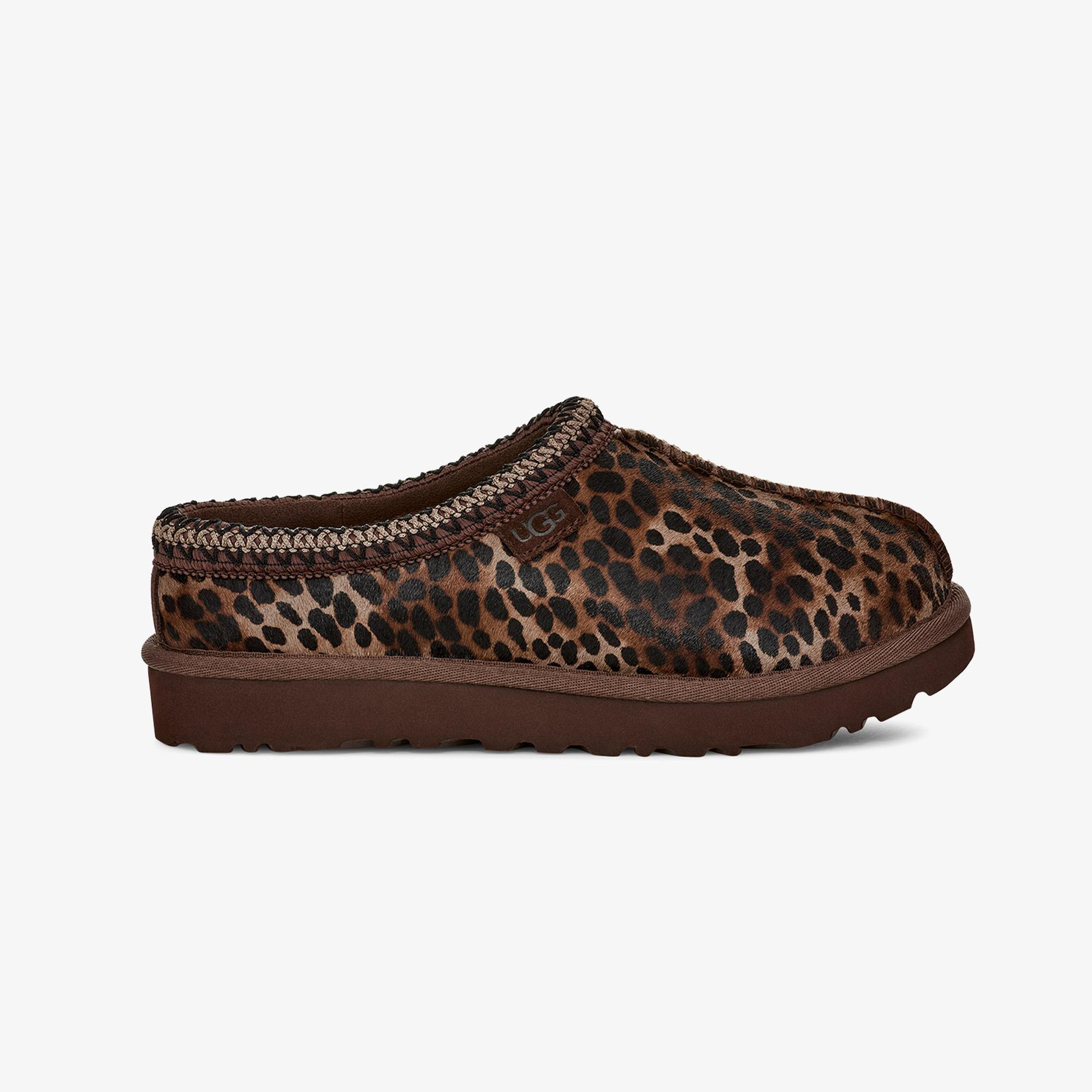 UGG Tasman Caspian Leopar Desenli Kadın Kahverengi Terlik