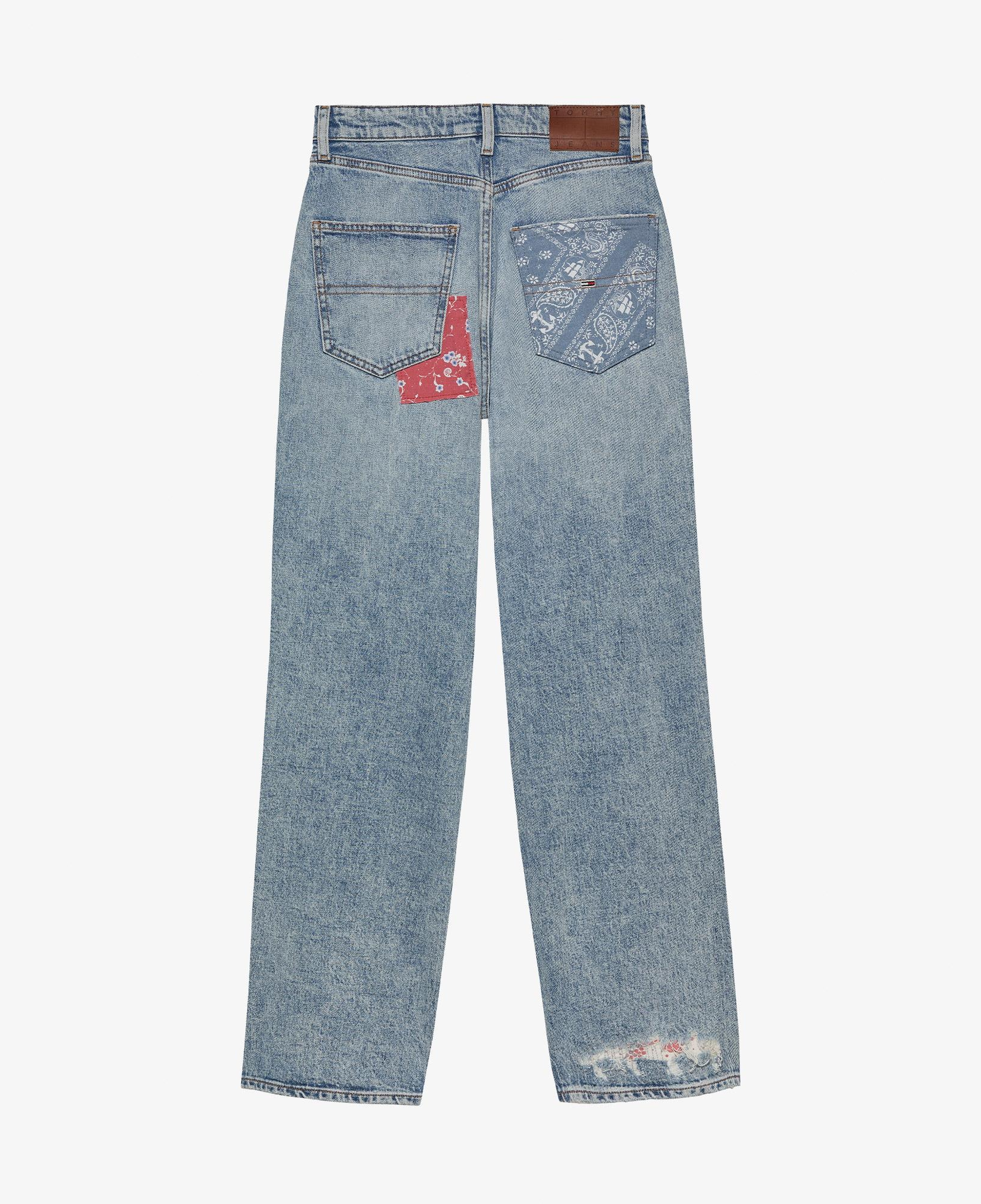 Tommy Hilfiger Patchwork Kadın Mavi Pantolon