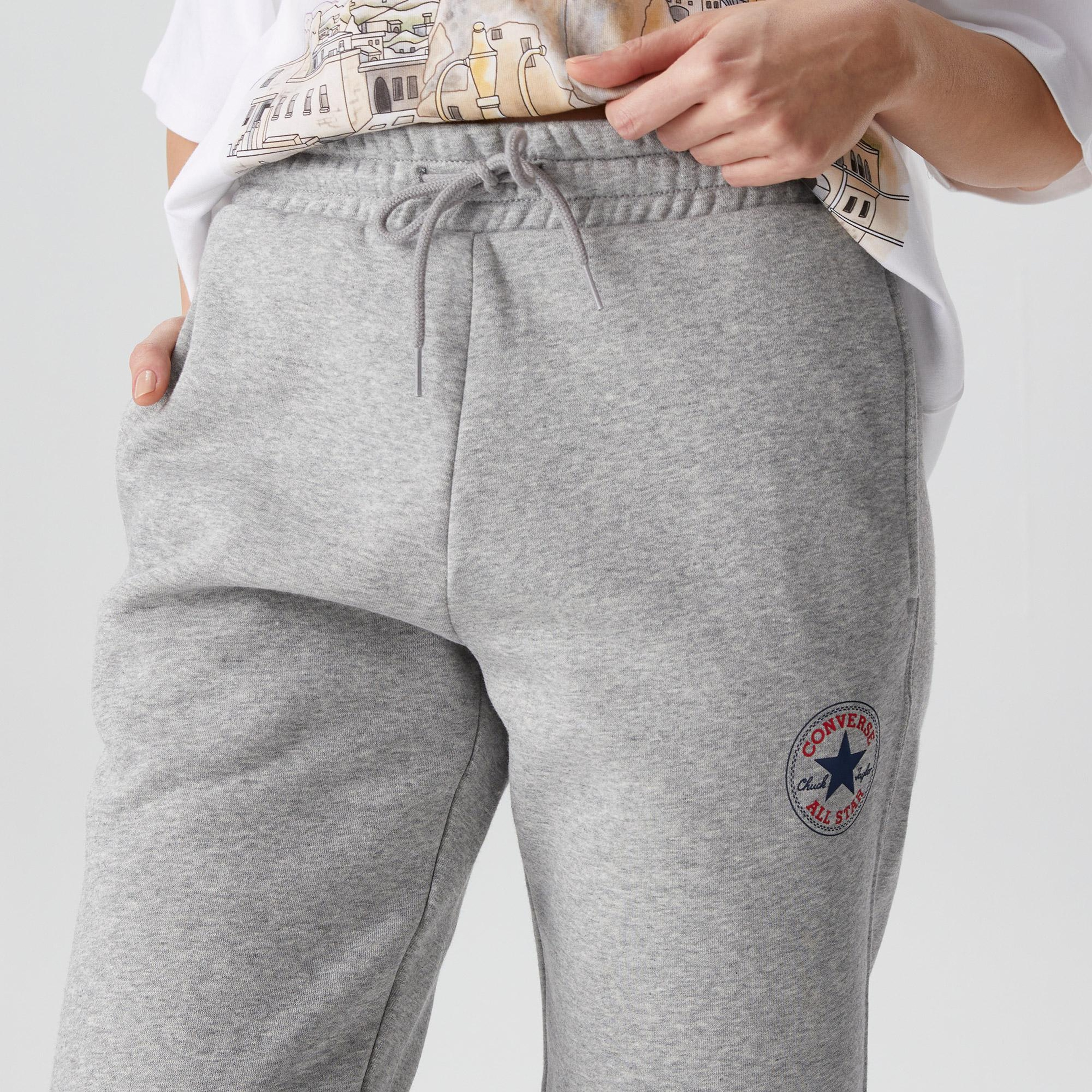 Converse Chuck Patch Better  Unisex Gri Eşofman Altı