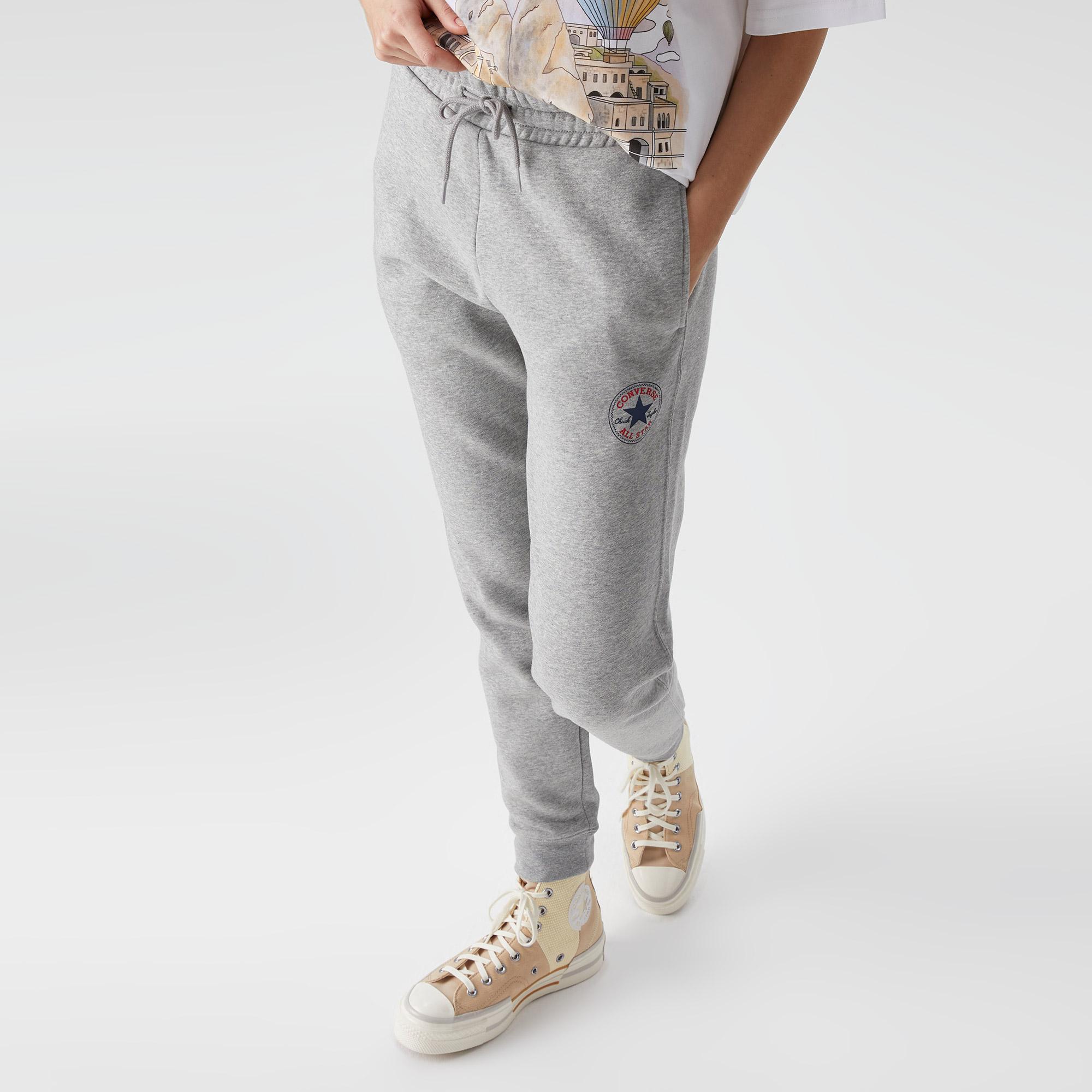 Converse Chuck Patch Better  Unisex Gri Eşofman Altı