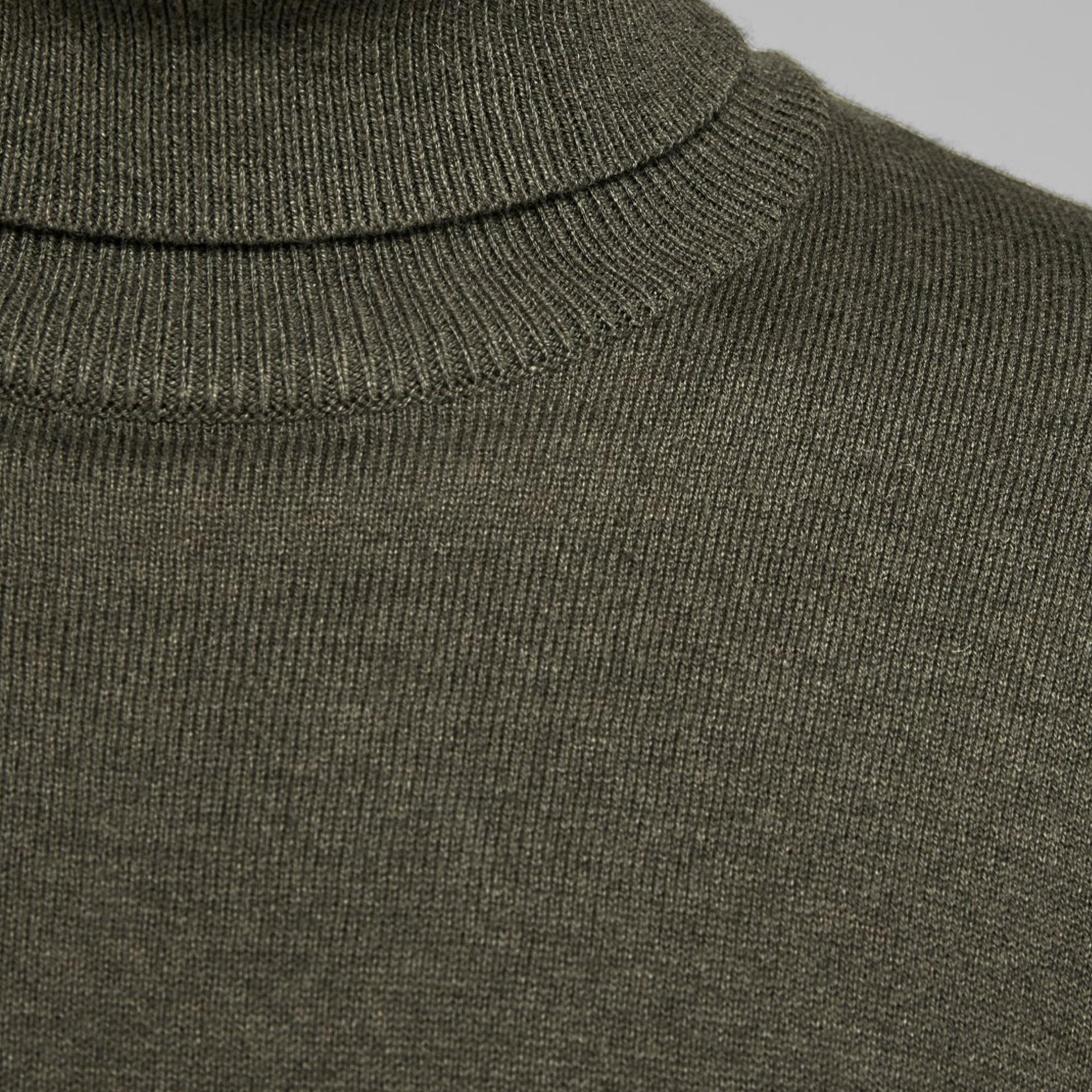 Jack&Jones Jjeemil Knit Roll Erkek Kahverengi Kazak