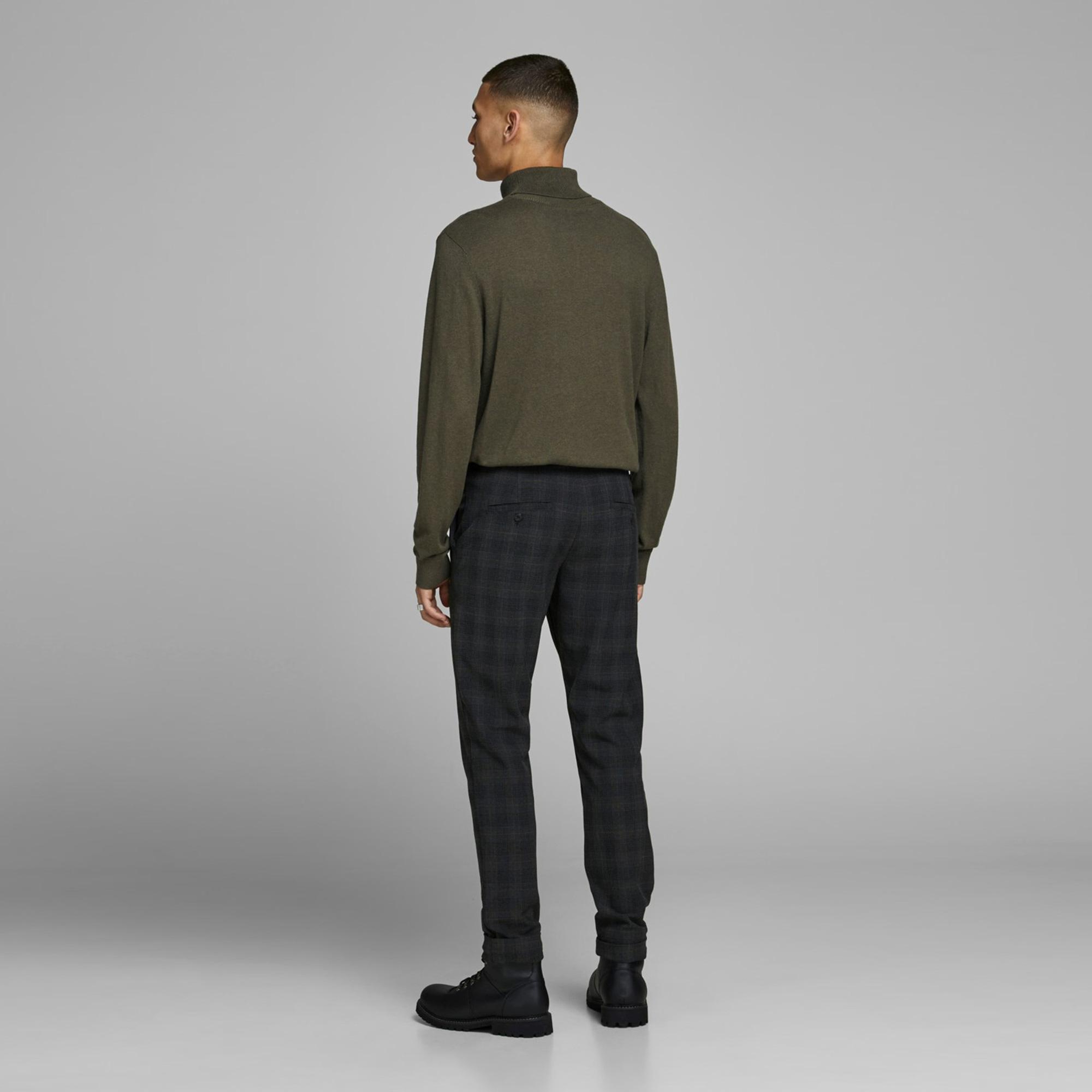 Jack&Jones Jjeemil Knit Roll Erkek Kahverengi Kazak