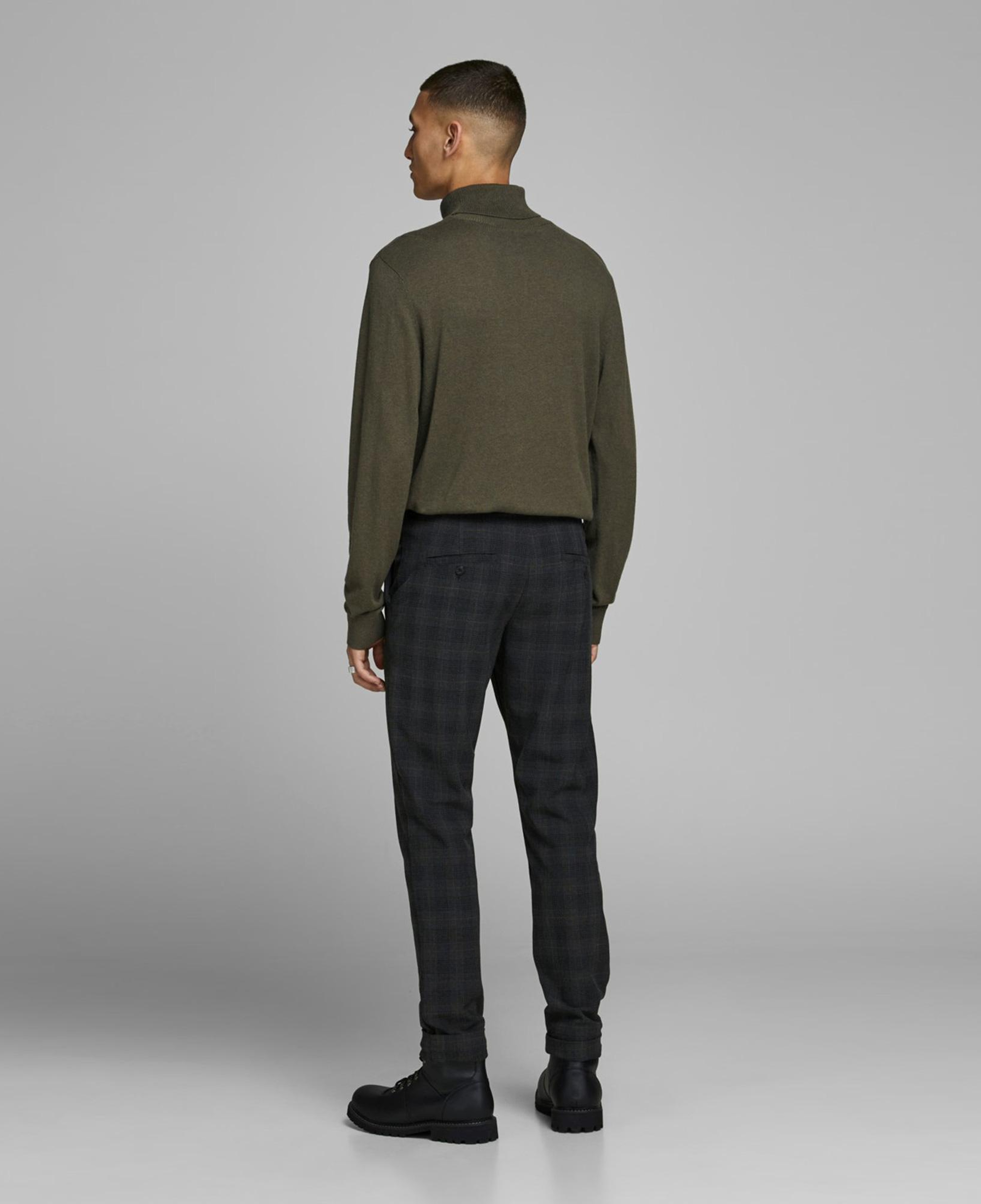 Jack&Jones Jjeemil Knit Roll Erkek Kahverengi Kazak