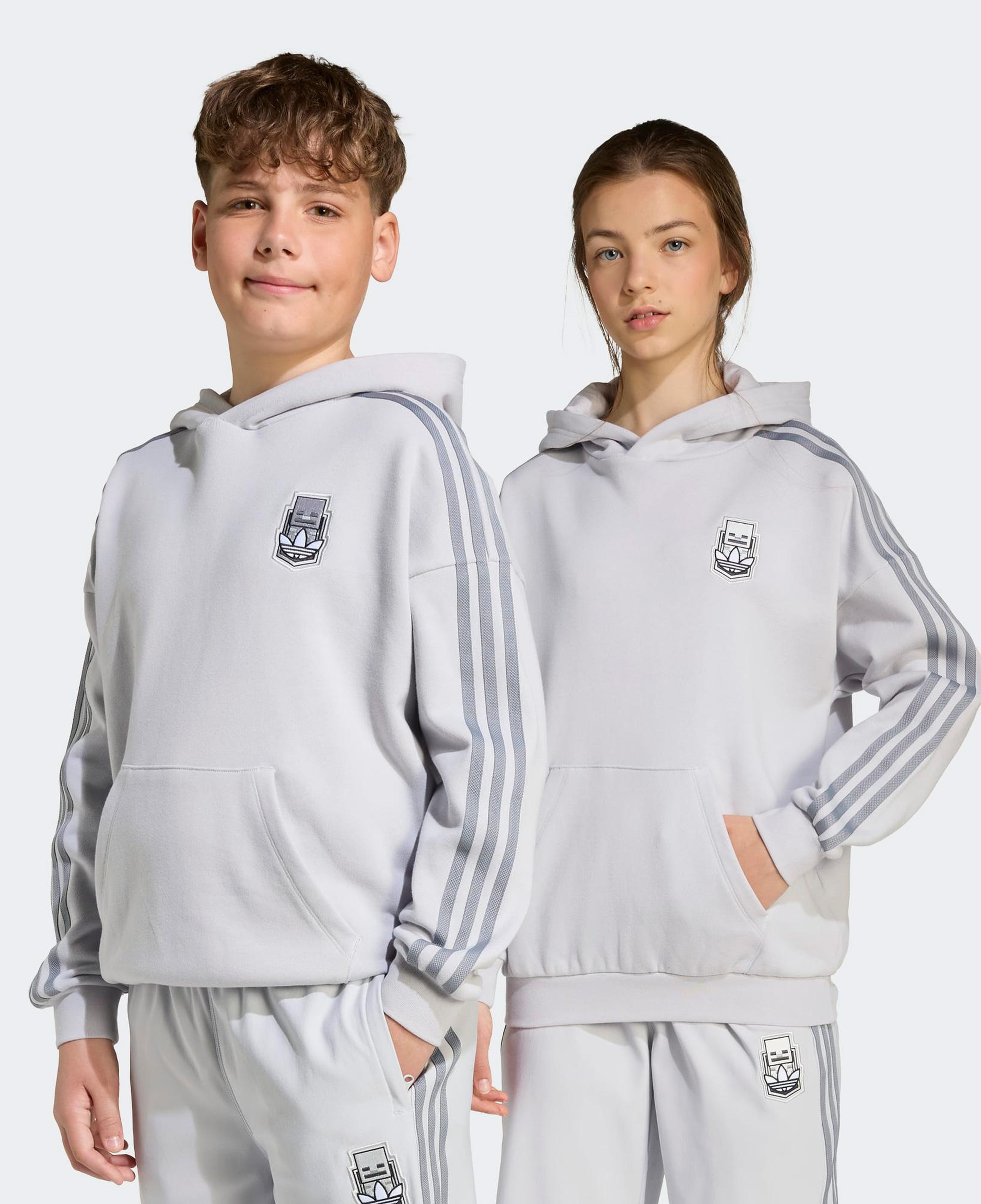 adidas Hoodıe Çocuk Gri Sweatshirt