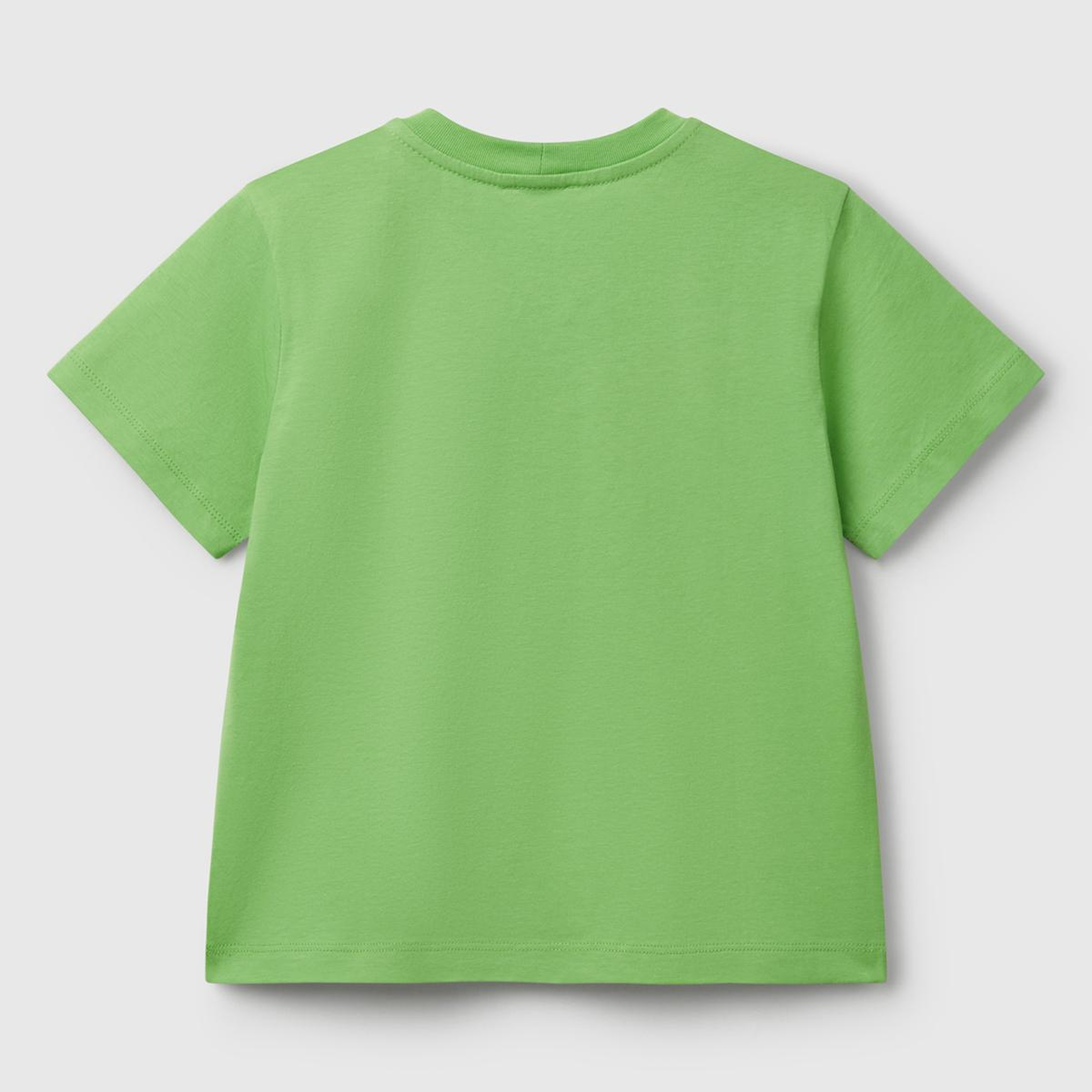 Erkek Çocuk Fıstık Yeşili Fotoğraf Baskılı Bisiklet Yaka T-Shirt