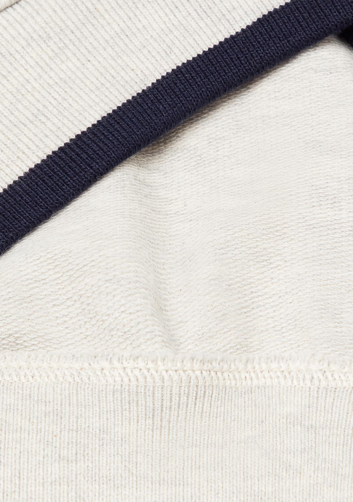 Erkek Çocuk Açık Gri Melanj İşleme Detaylı Manşetli Kapüşonlu Sweatshirt