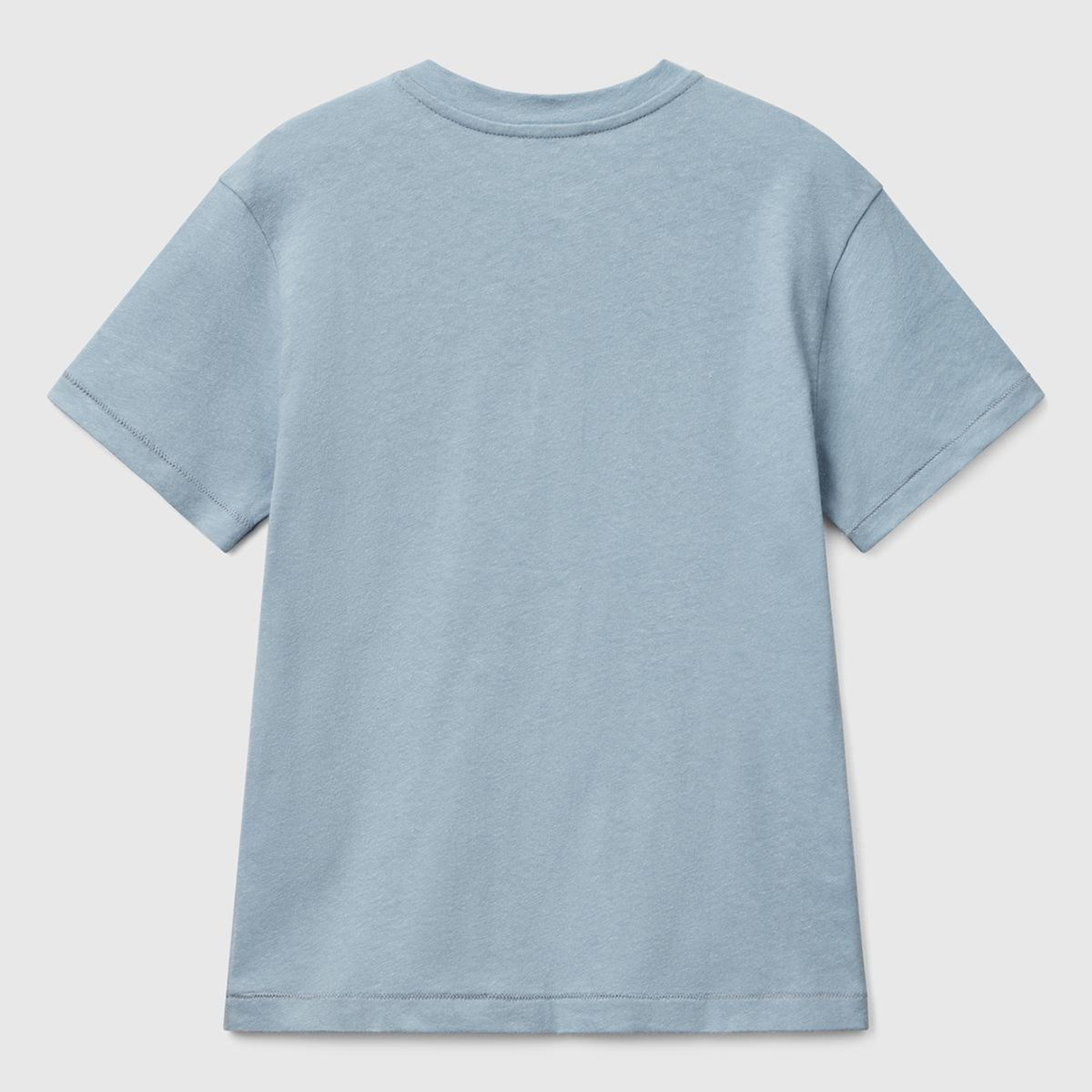 Erkek Çocuk Mavi Logo İşlemeli Hakim Yaka T-Shirt