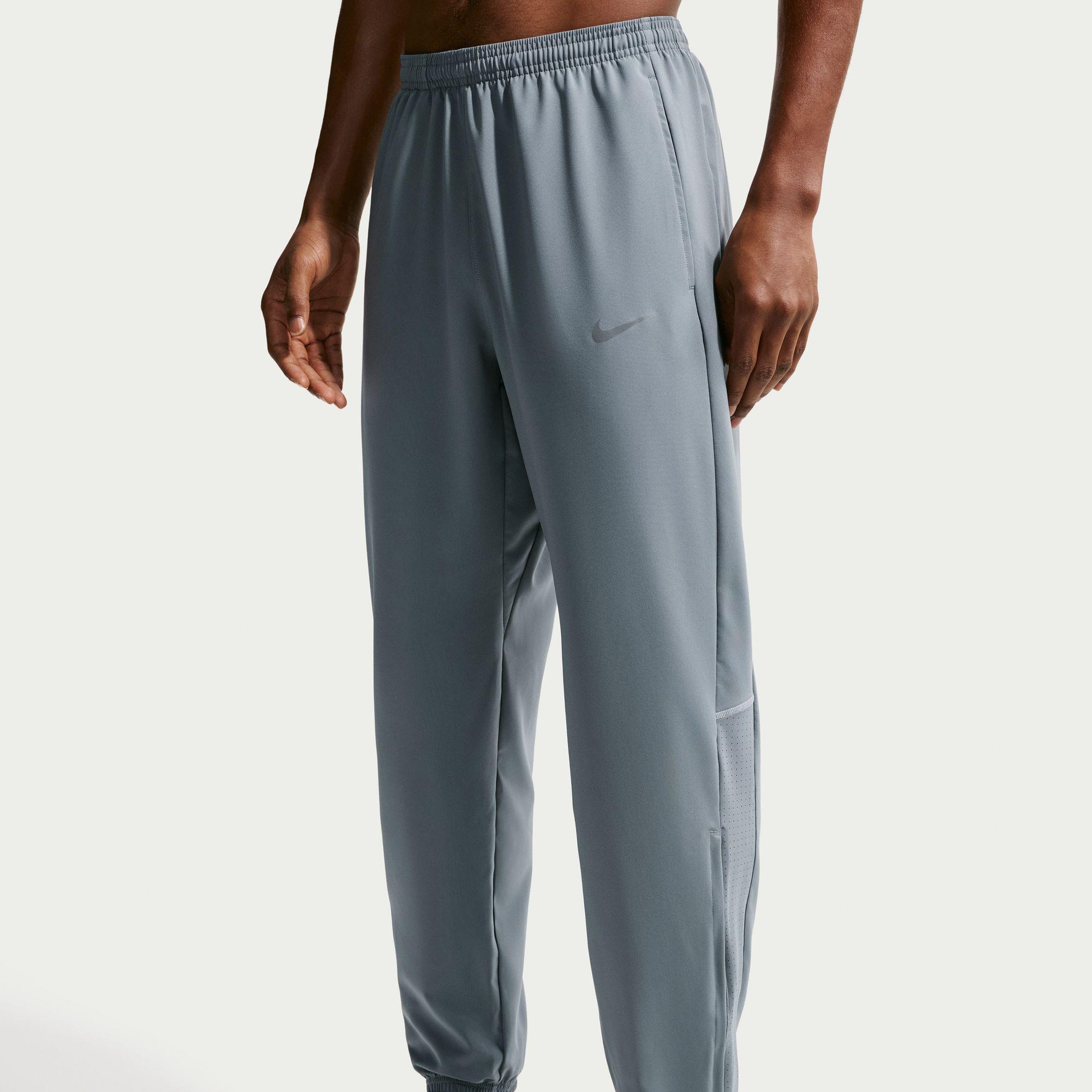 Nike Dri-Fit Miler Woven Erkek Gri Eşofman Altı