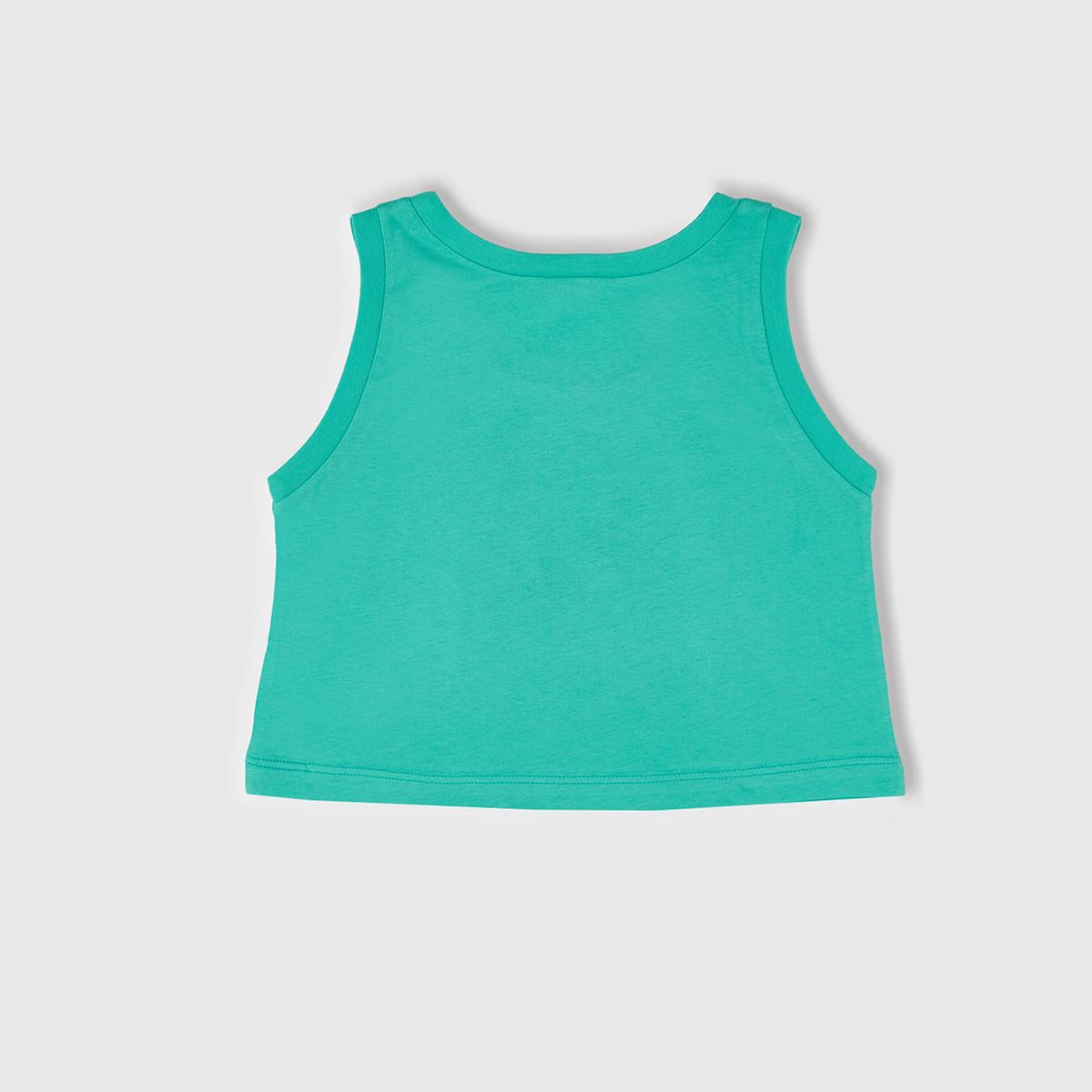 Kız Çocuk Yeşil Simli Benetton Logo Baskılı Atlet