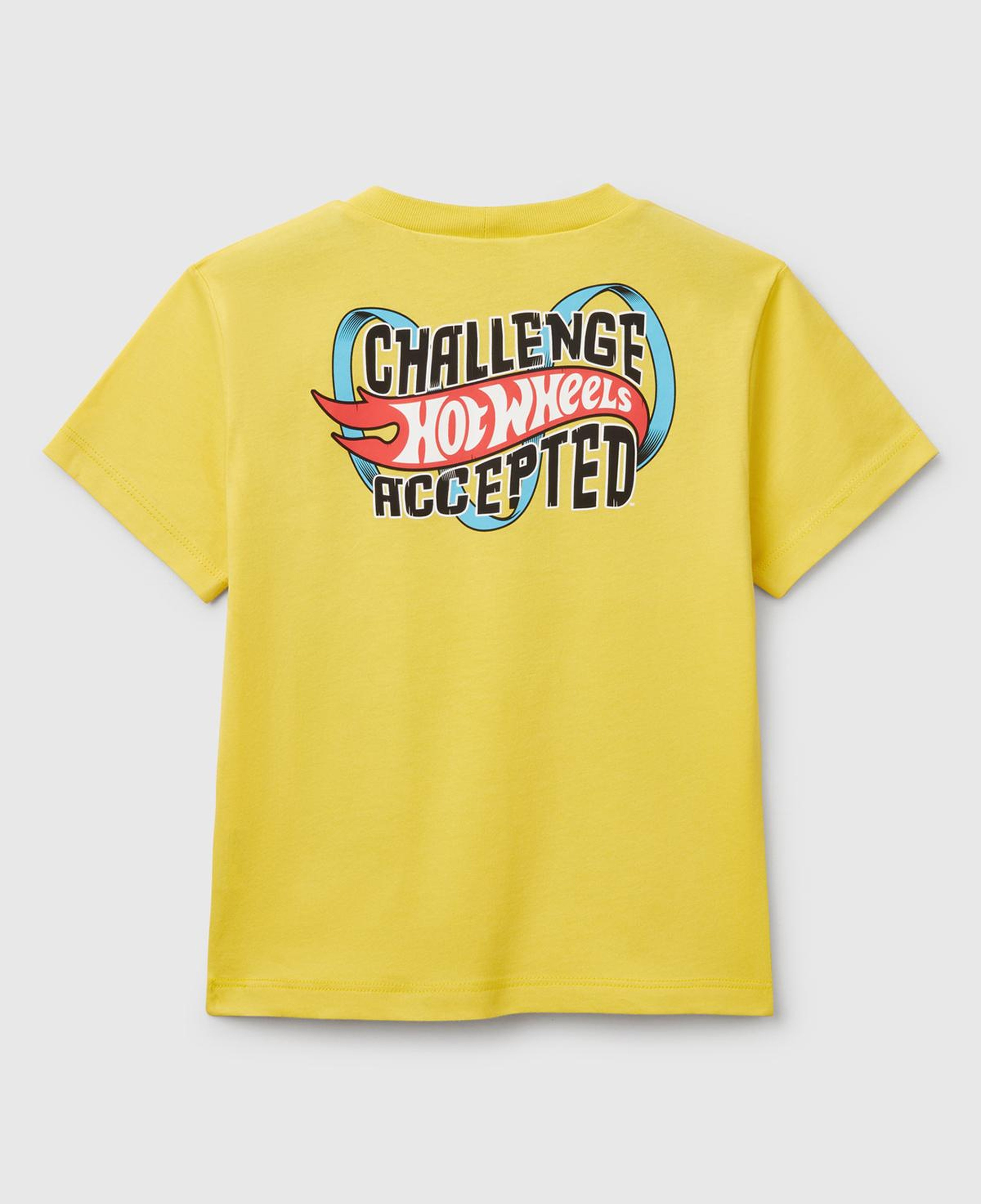 Erkek Çocuk Sarı Hot Wheels Baskılı Logo Etiketli T-Shirt