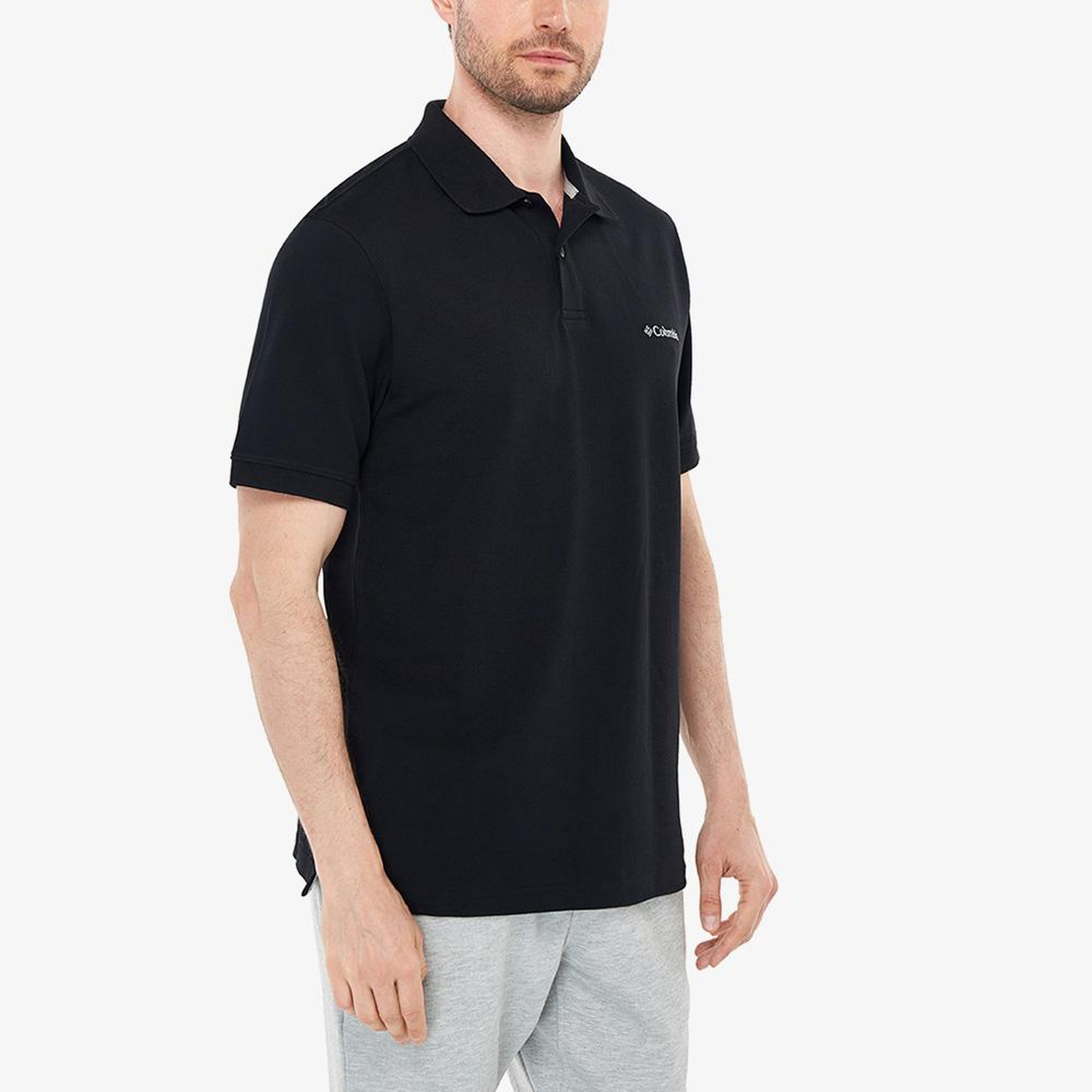 Columbia Cascade Range Solid II Erkek Siyah Polo