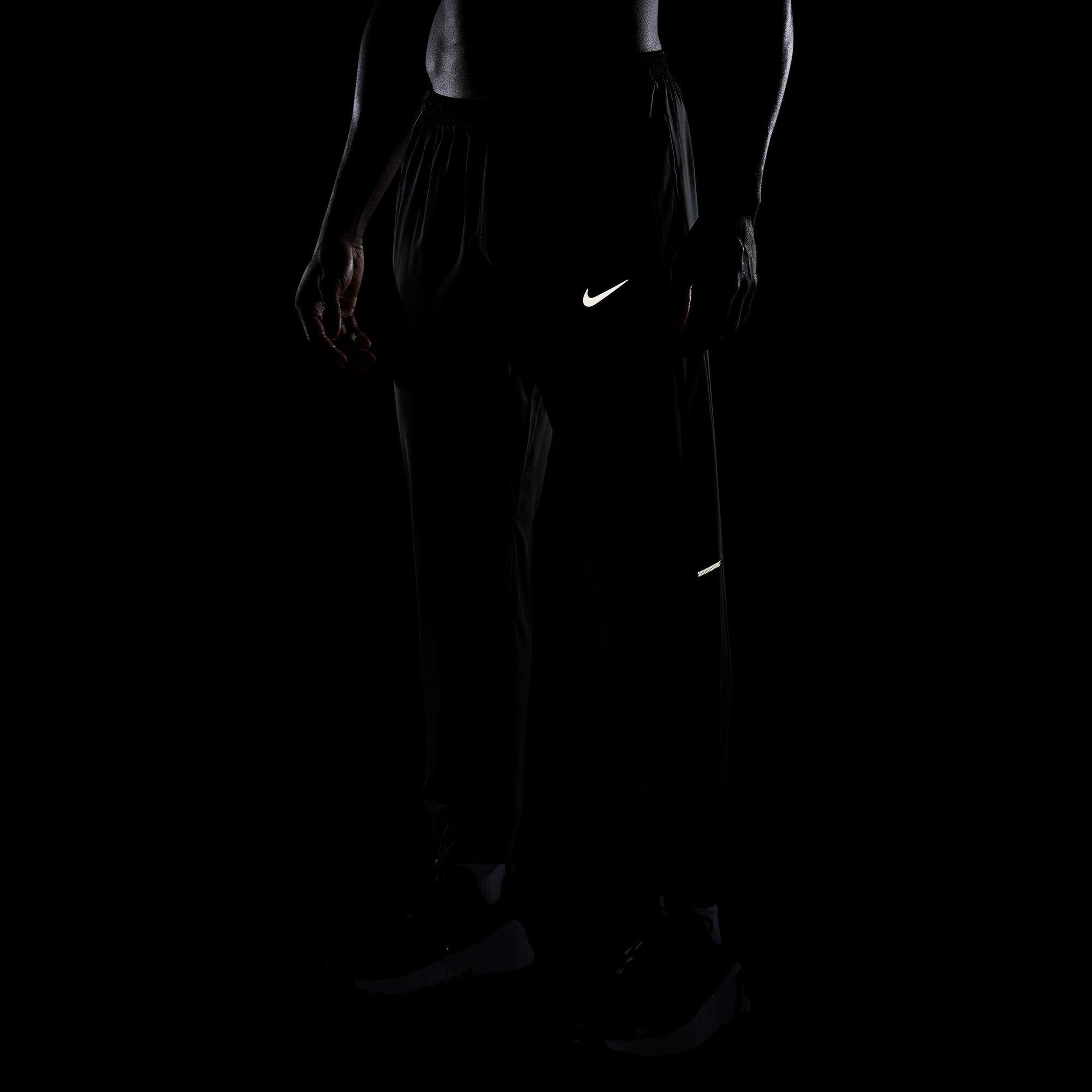 Nike Dri-Fit Miler Woven Erkek Siyah Eşofman Altı
