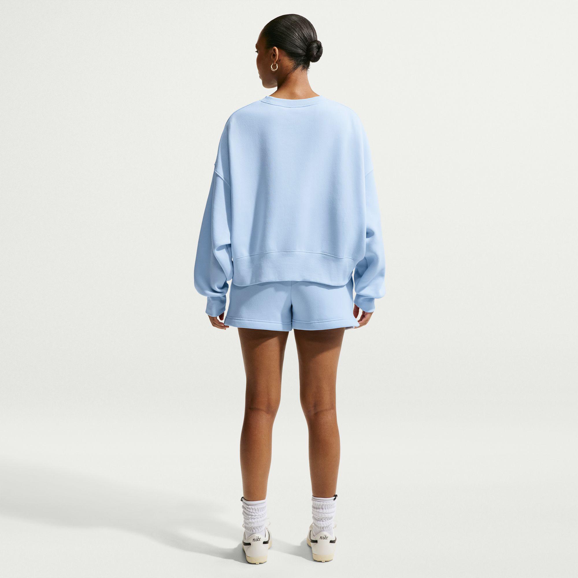 Nike Sportswear Phoenix Fleece 10 cm Kadın Mavi Şort