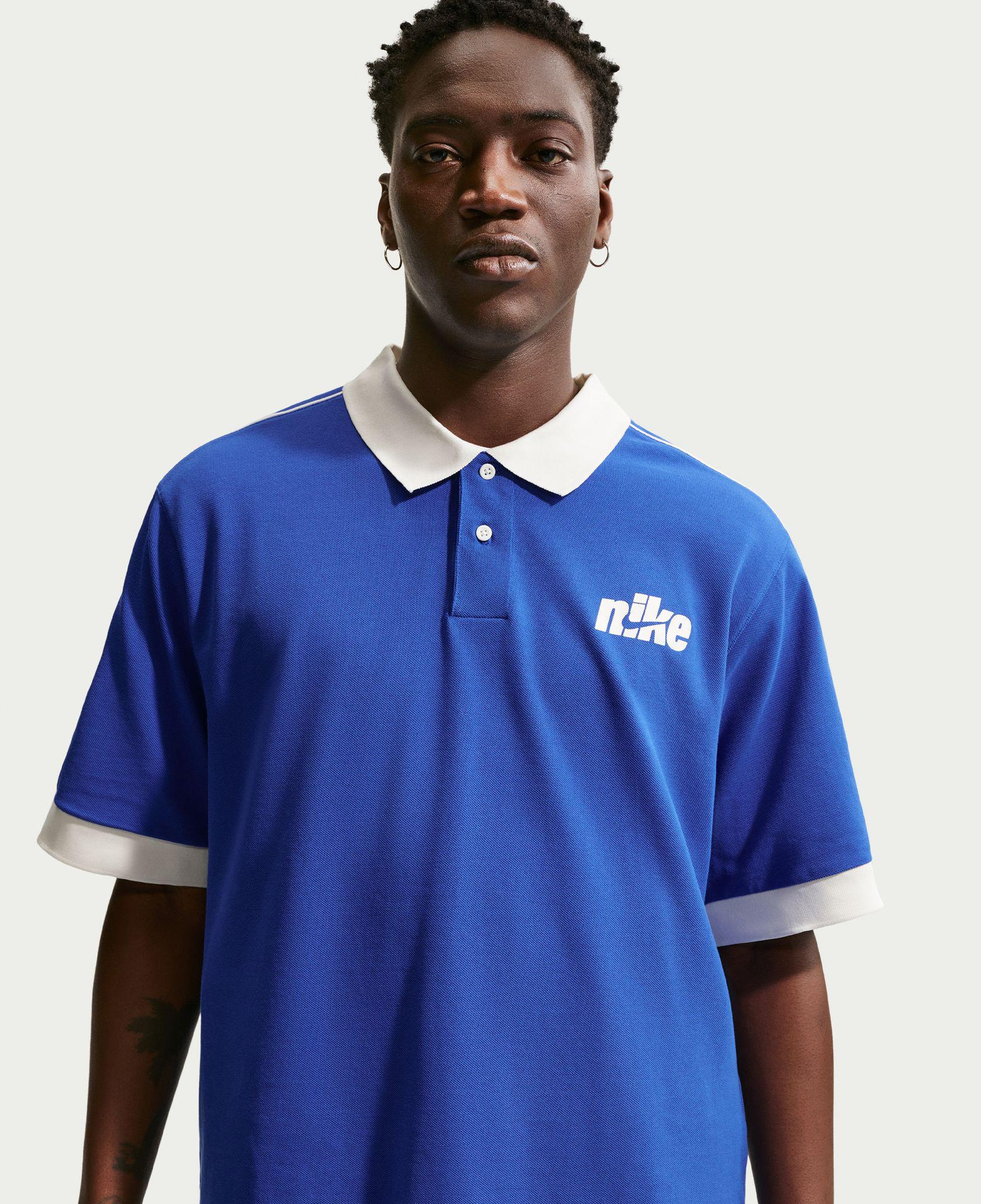 Nike Sportswear Club Erkek Mavi Polo