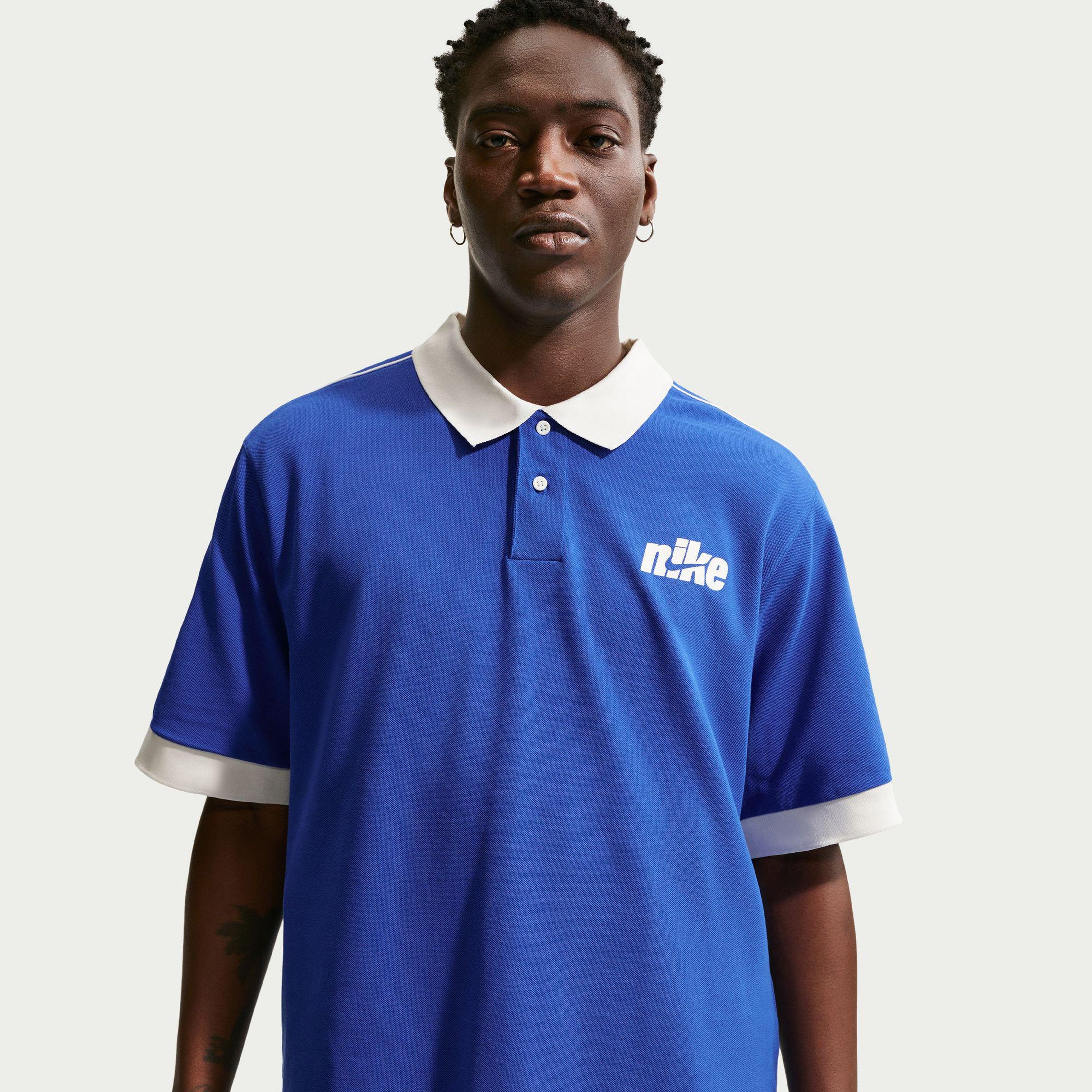 Nike Sportswear Club Erkek Mavi Polo