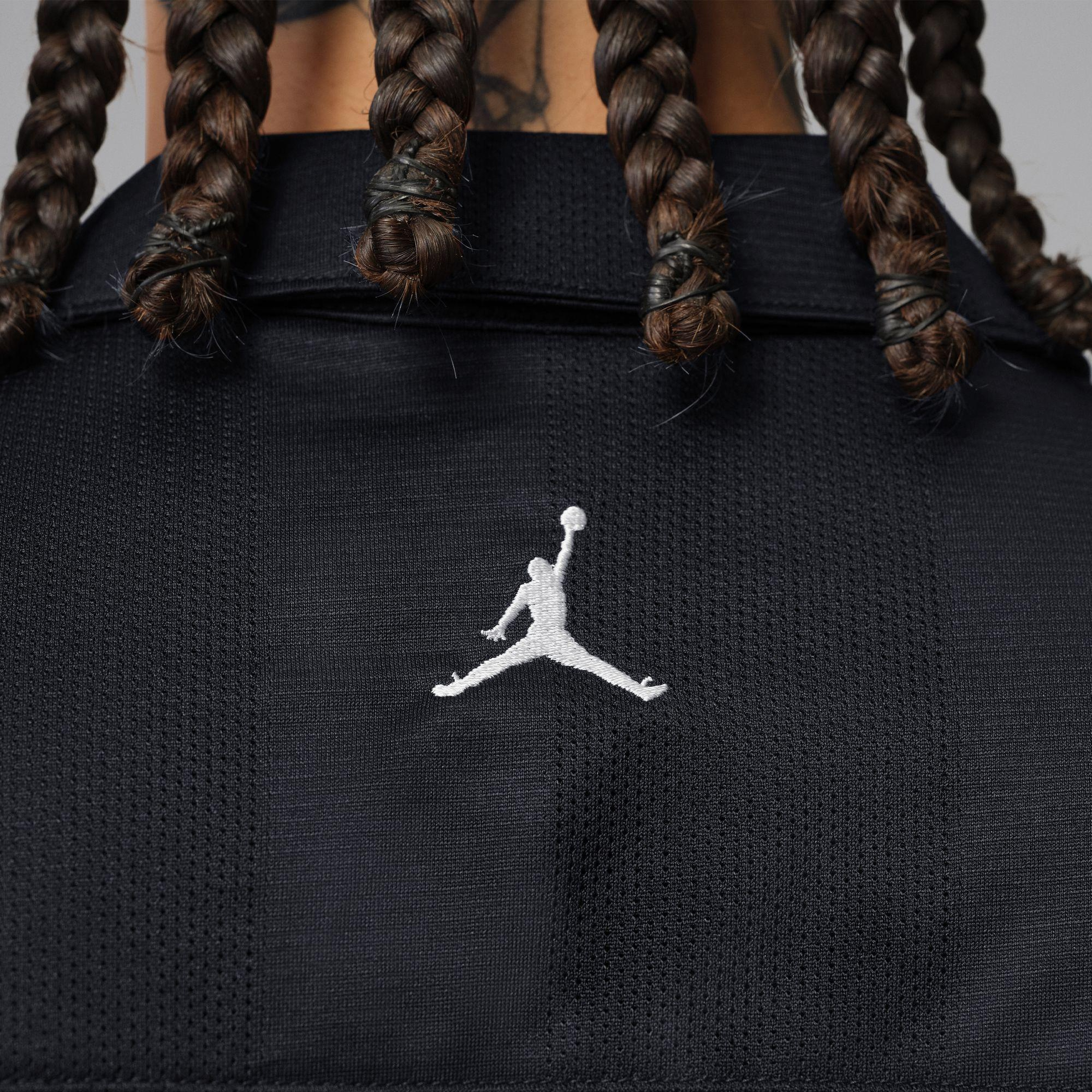Jordan Brooklyn Festival Button-Down Erkek Siyah Polo