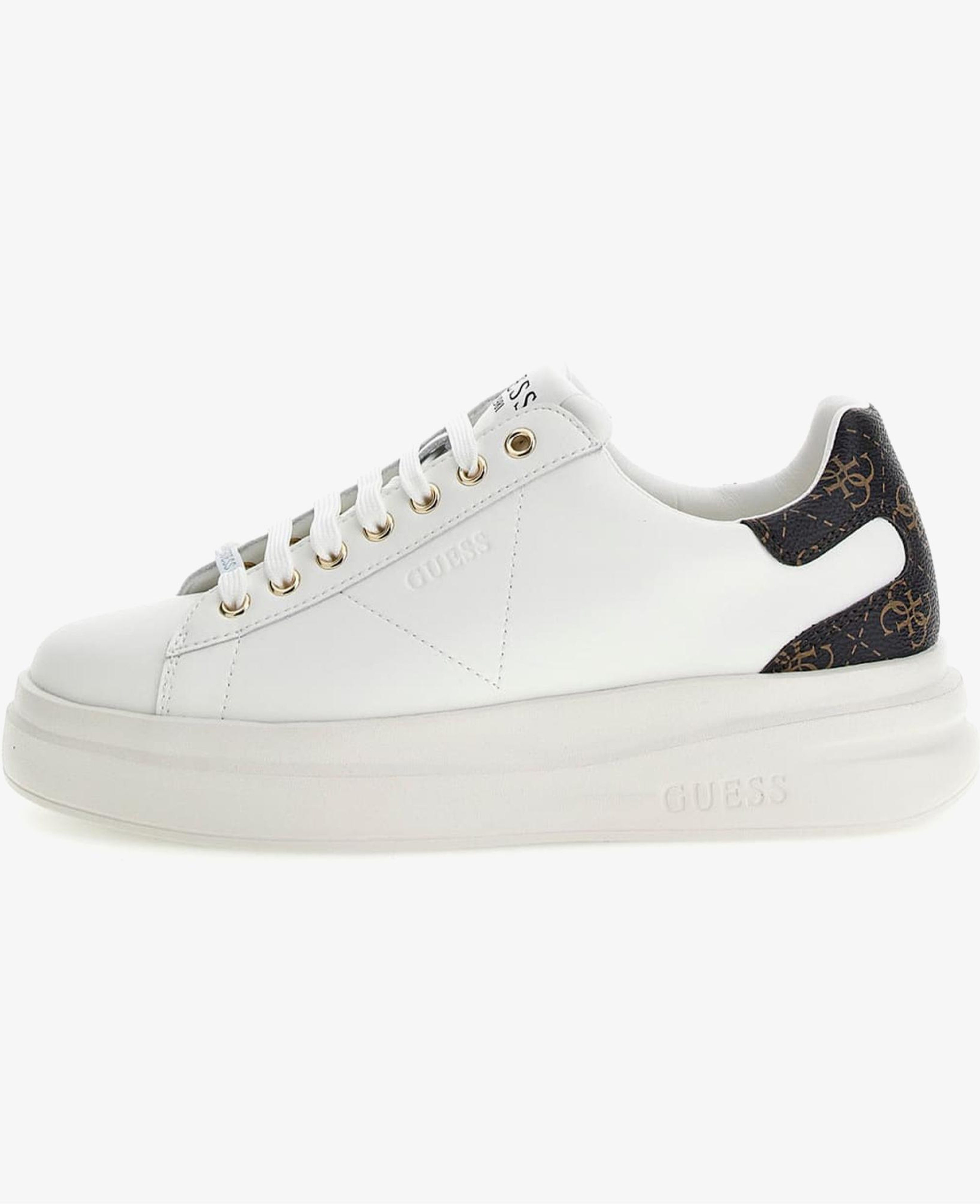 Guess Elbina Logo Kadın Beyaz Sneaker