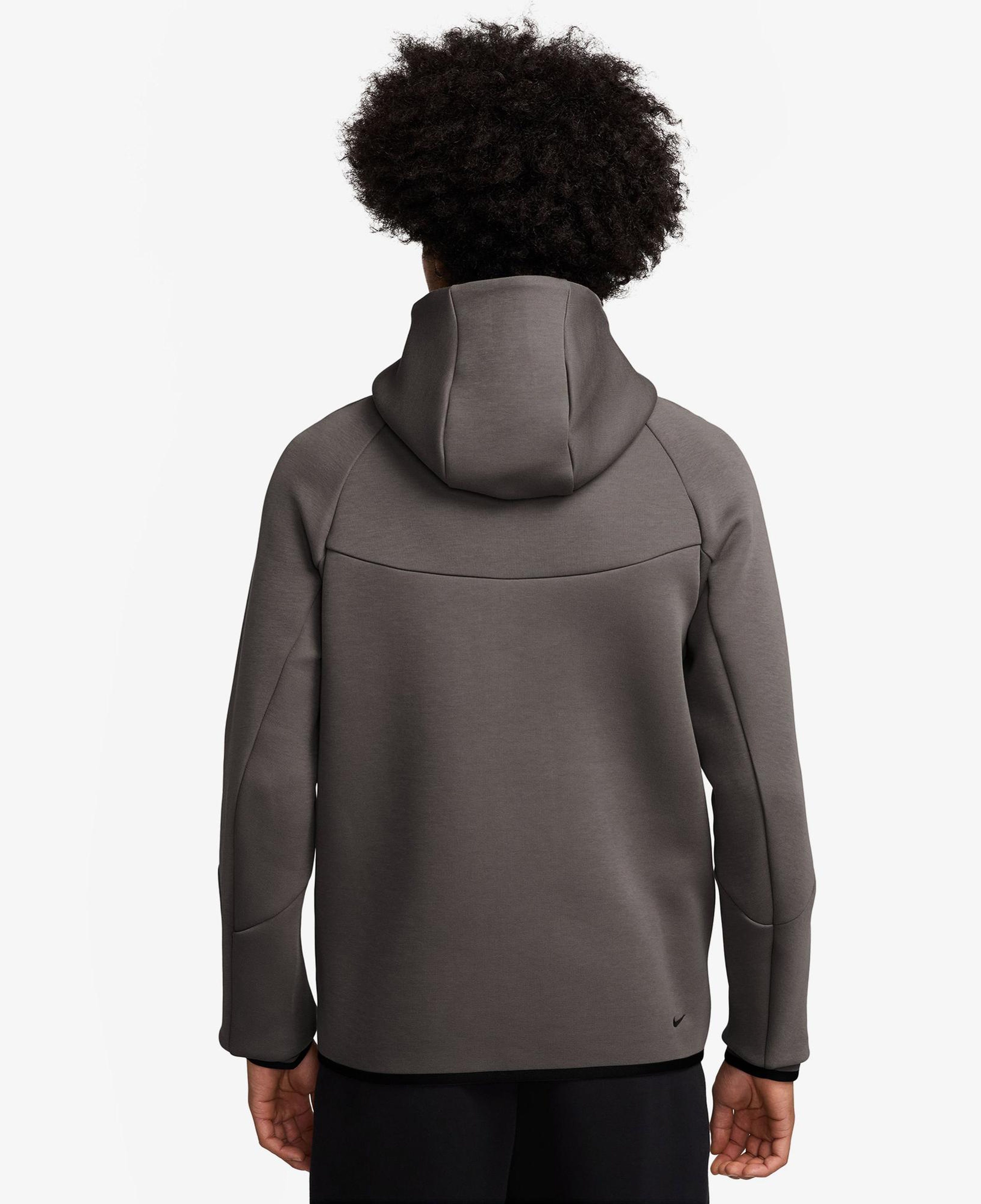 Nike Tech Fleece Erkek Gri Kapüşonlu Hoodie