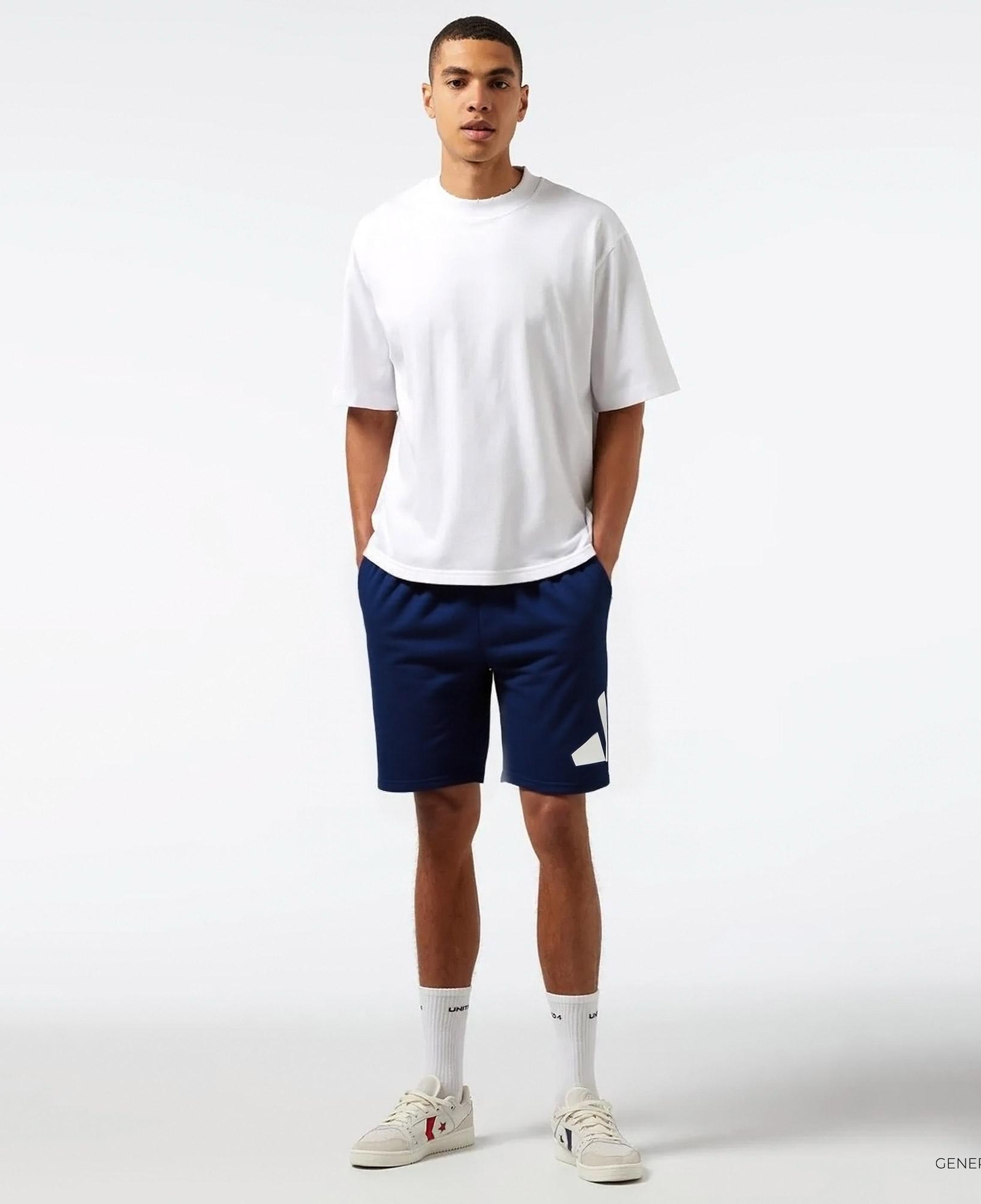 adidas Essentials Logo Erkek Mavi Antrenman Şort