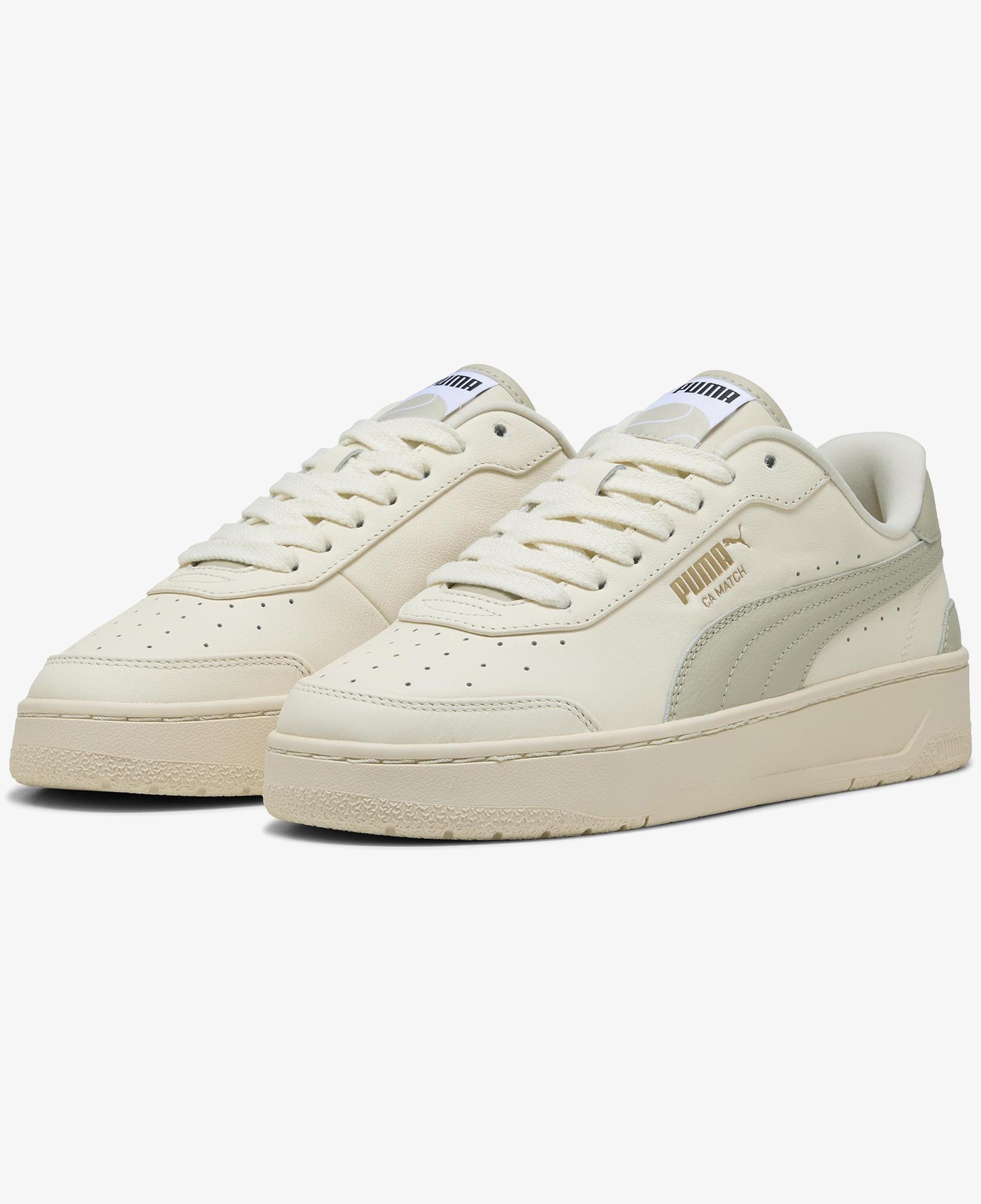 Puma CA Match Premium Kadın Bej Spor Ayakkabı