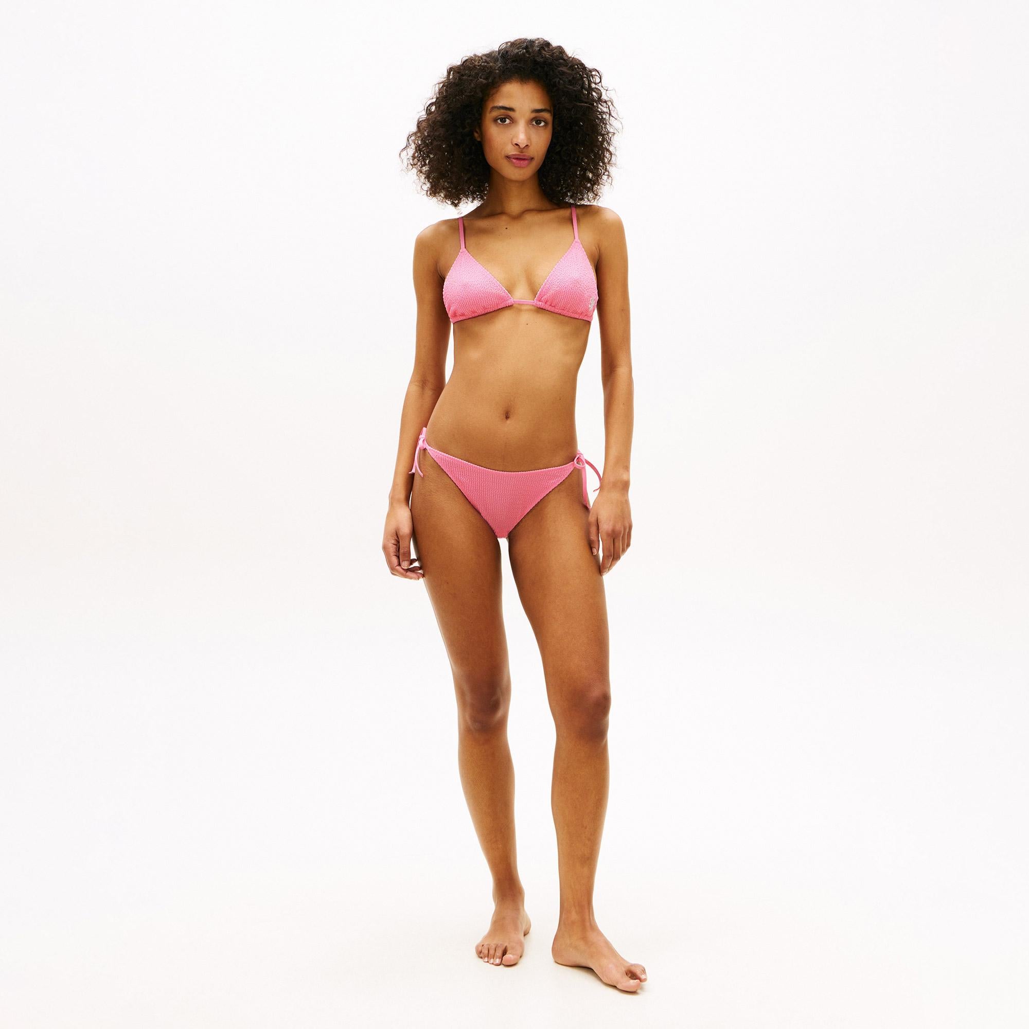 Tommy Hilfiger Texture Kadın Pembe Bikini Altı