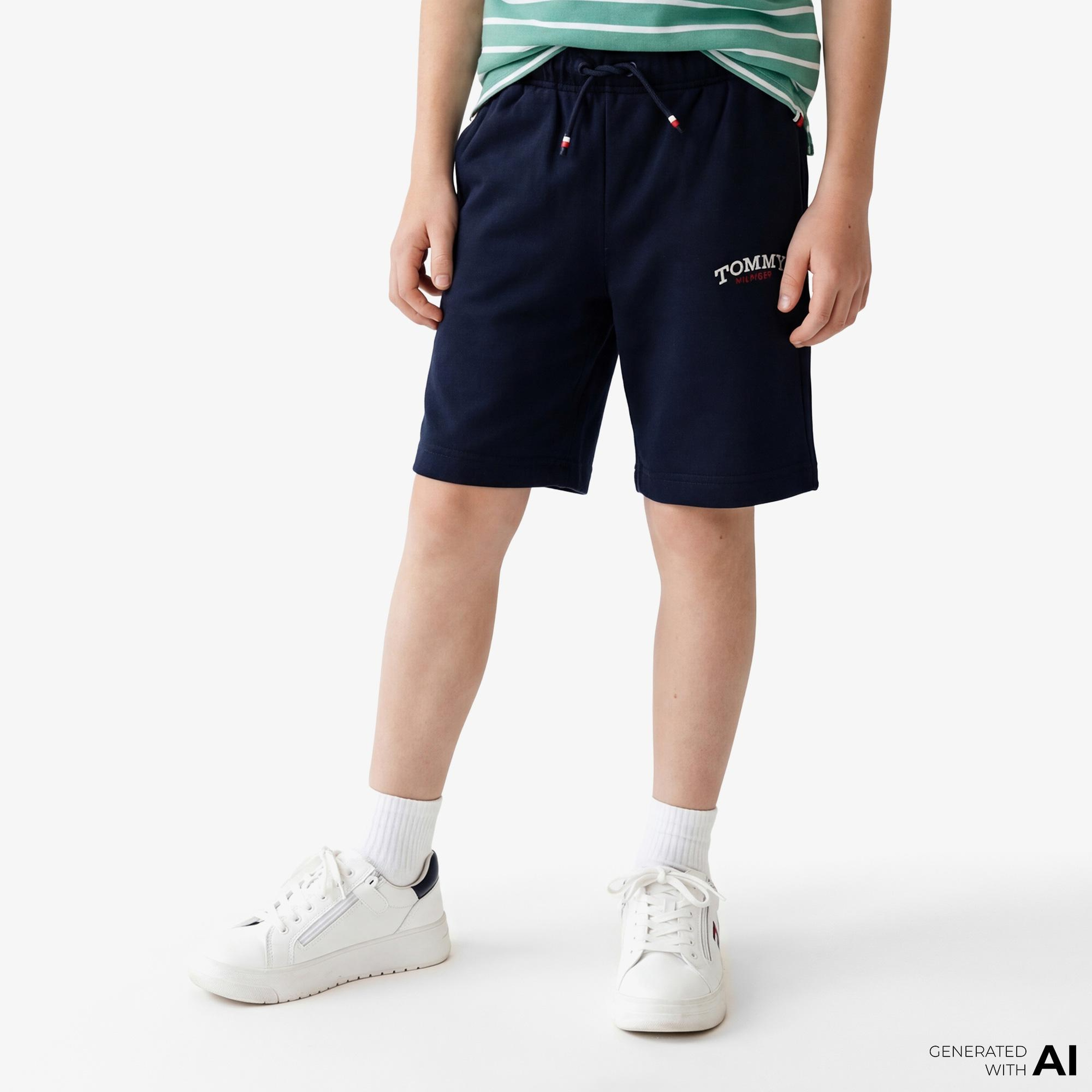 Tommy Hilfiger Graphic Çocuk Lacivert Şort
