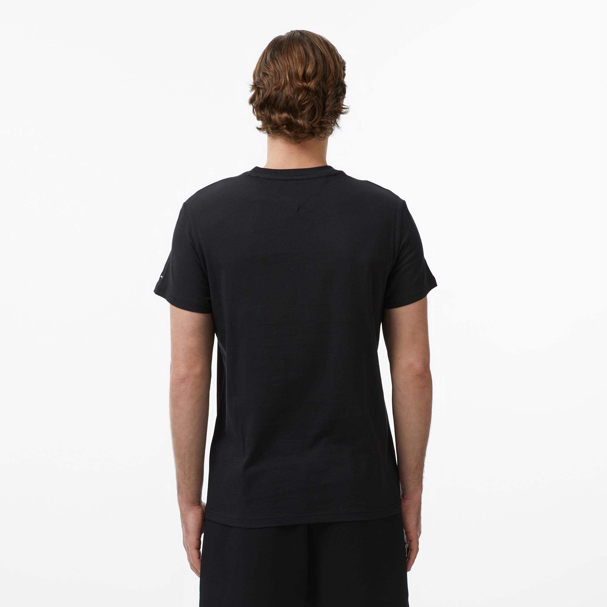 Tommy Hilfiger Signature Erkek Siyah T-Shirt