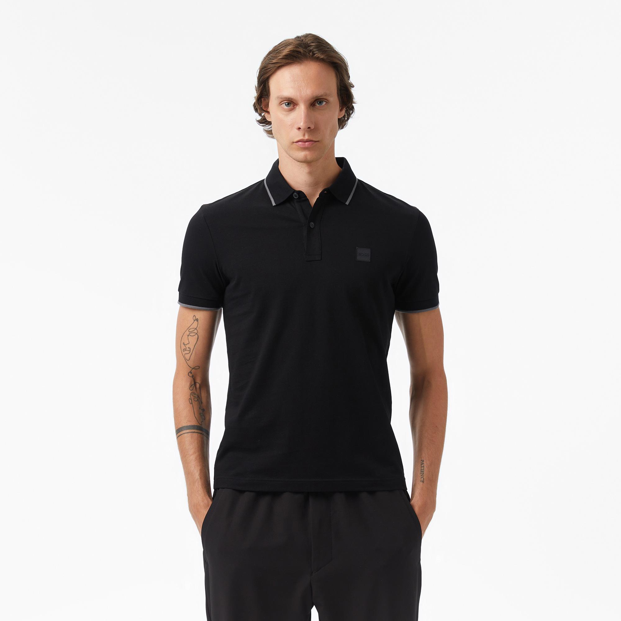 Boss Passertip Erkek Siyah Polo