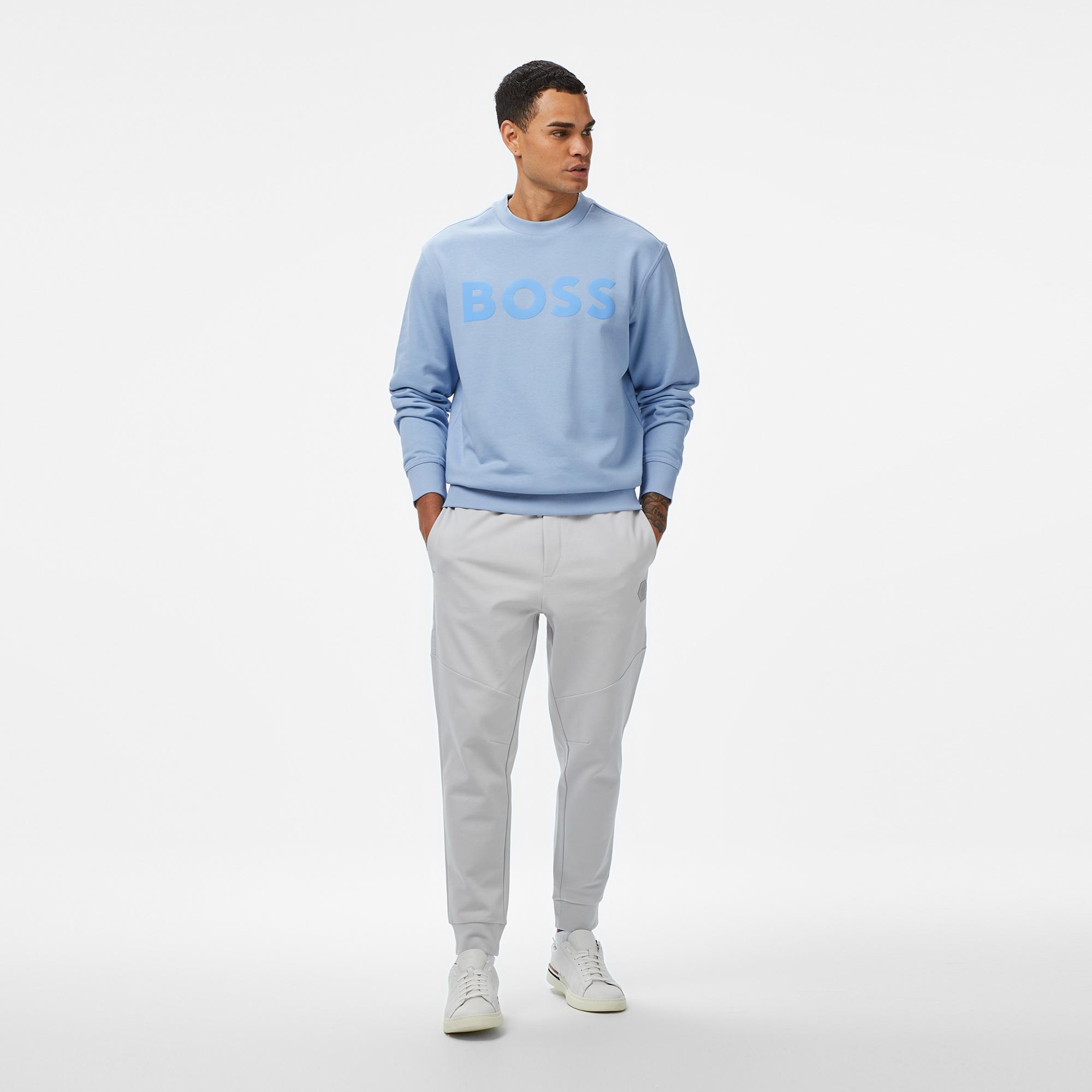 Boss Erkek Açık Mavi Sweatshirt
