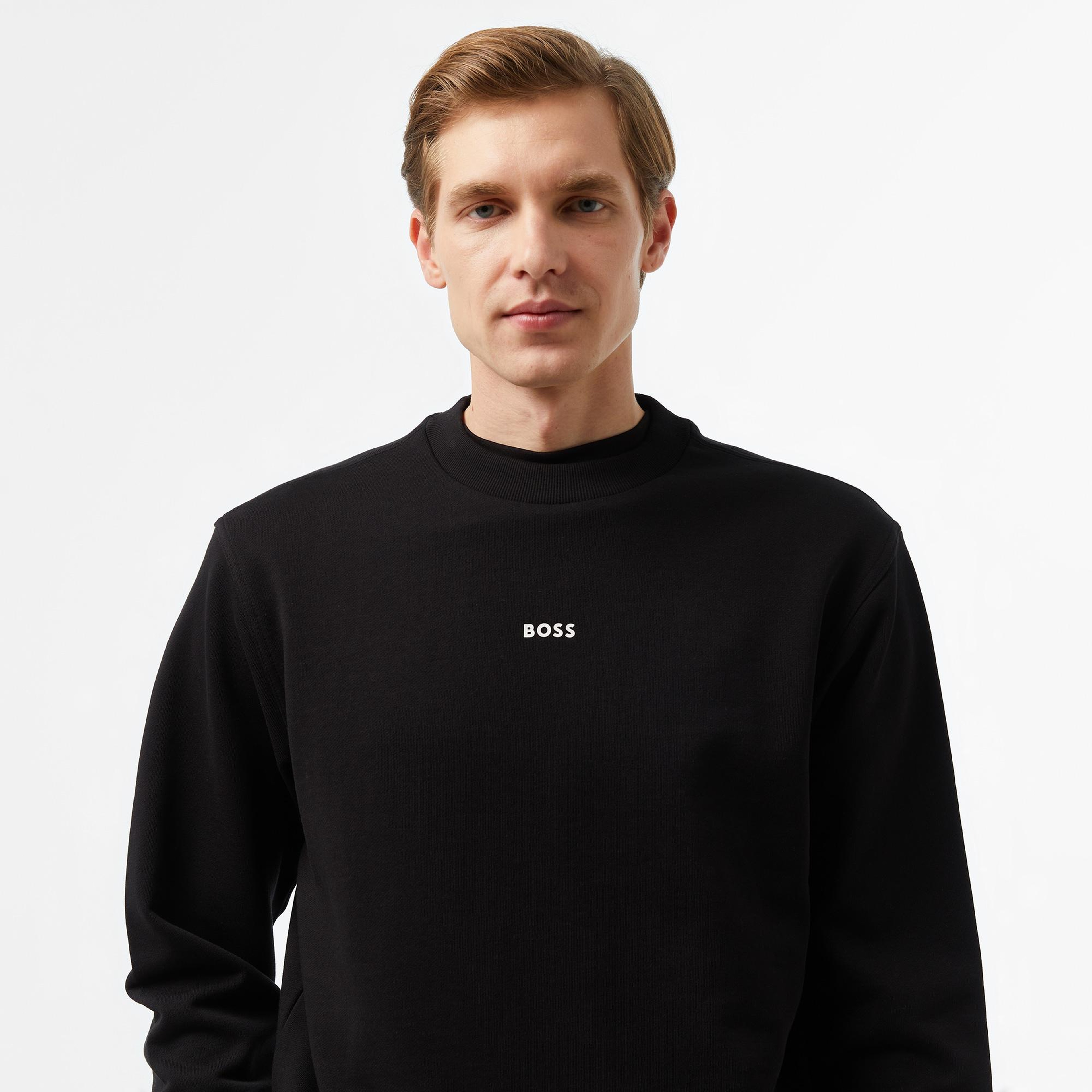 Boss Erkek Siyah Sweatshirt